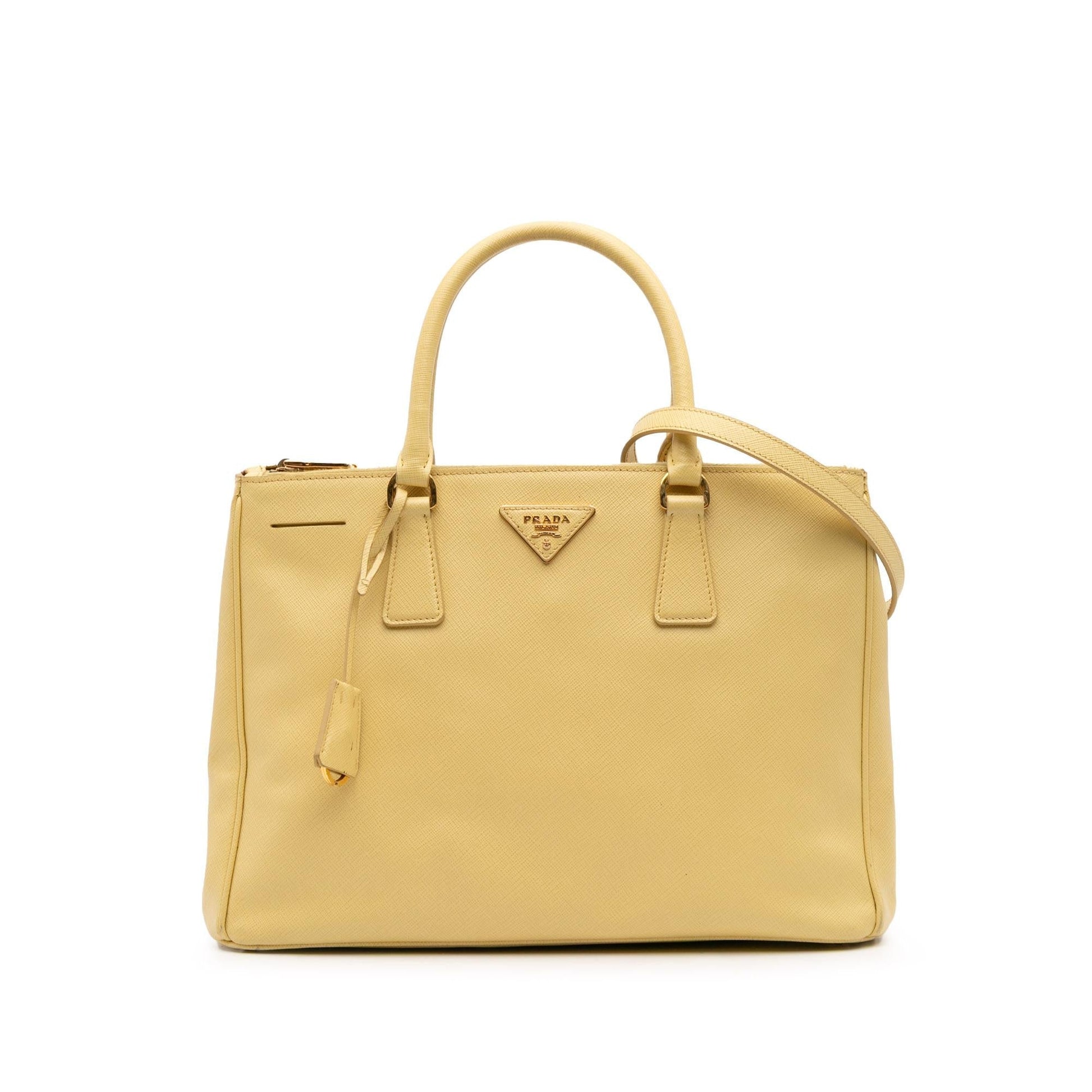 Prada Lux Galleria Double Satchel Saffiano Medium Zip Satchel Bag Zip Satchel 12