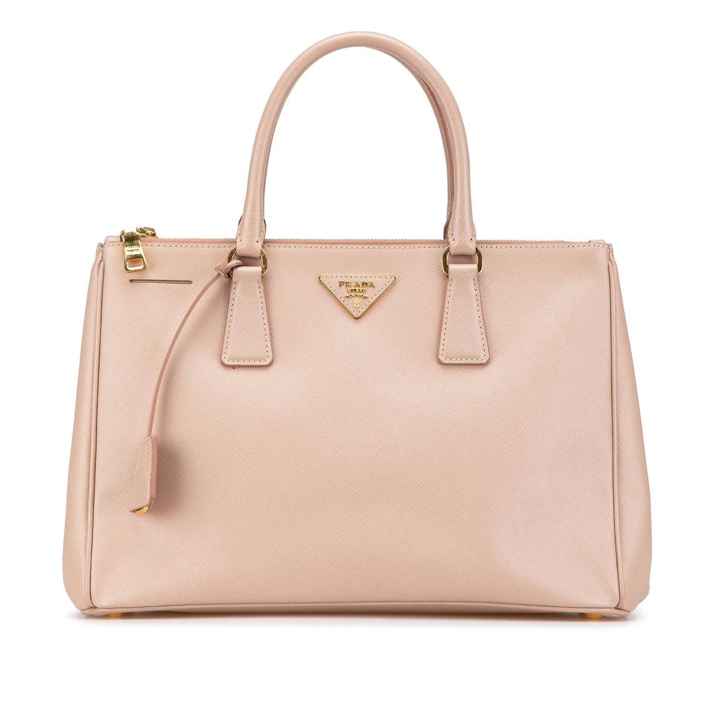 Prada Lux Galleria Double Tote Saffiano Medium Zip Tote Bag