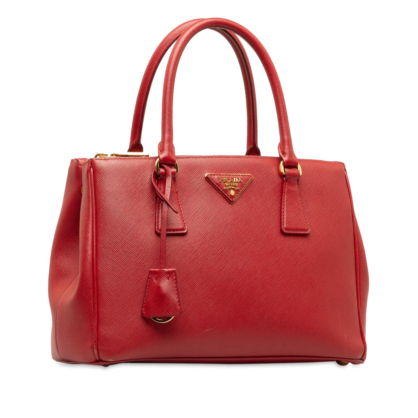 Prada Lux Galleria Double Shg Eydavo Satchel Bag Saffiano Medium Zip