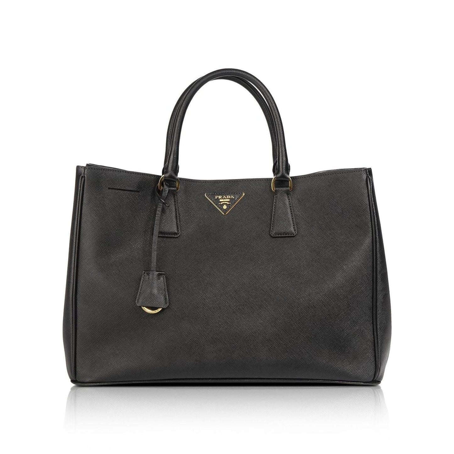 Prada Saffiano Lux Tote Handbag Leather Medium Tote Bag