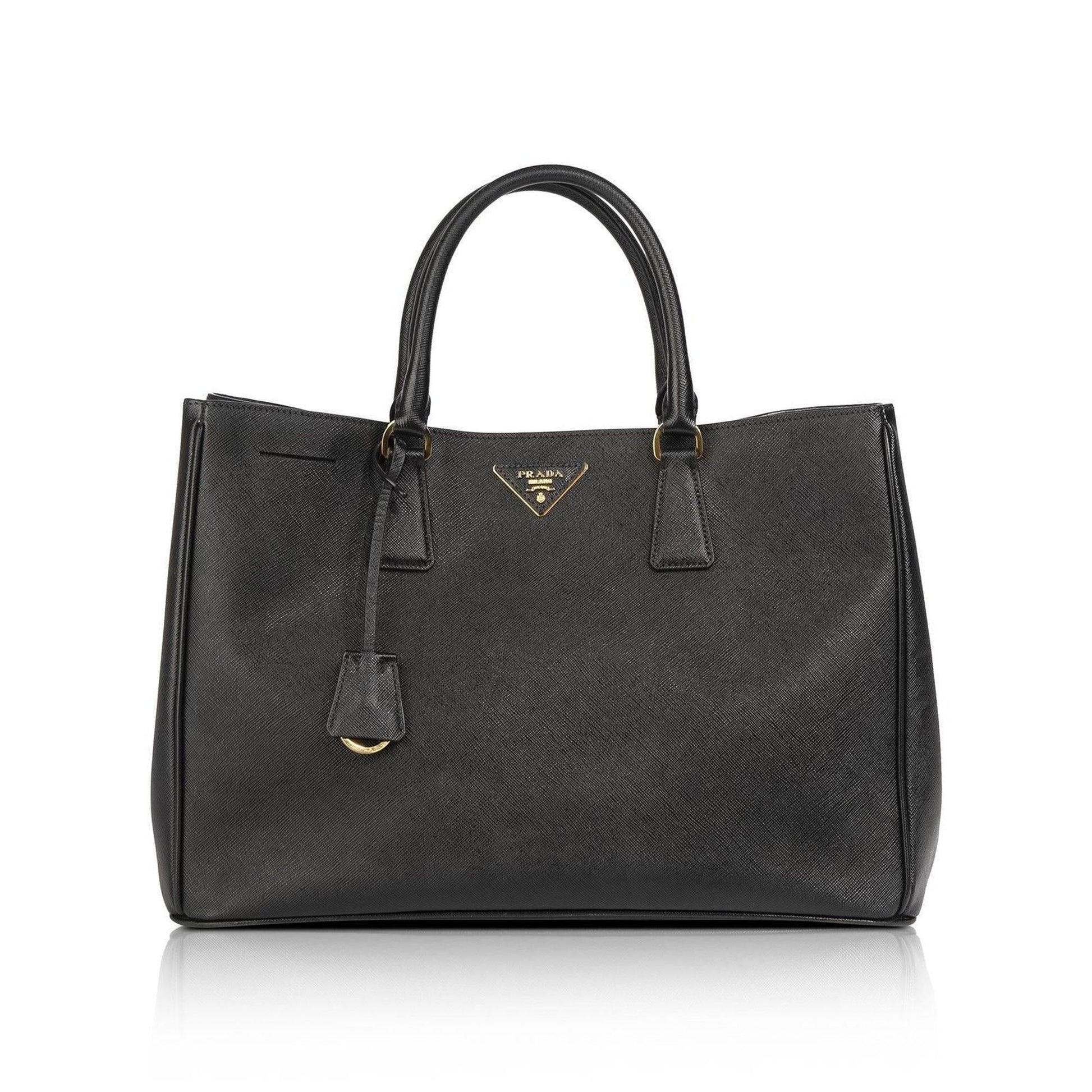 Prada Saffiano Lux Tote Handbag Leather Medium Tote Bag