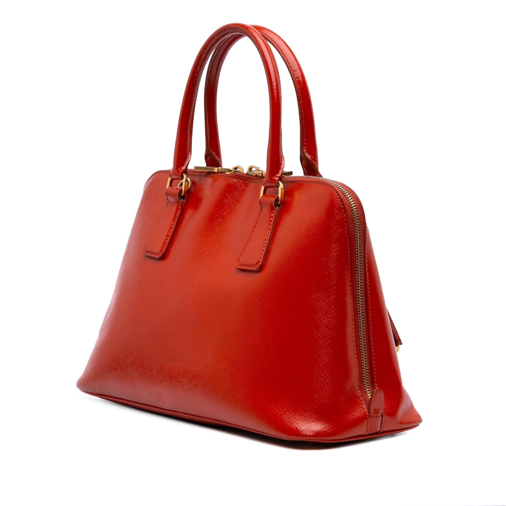 Prada Vernice Promenade Satchel Saffiano Medium Satchel Bag