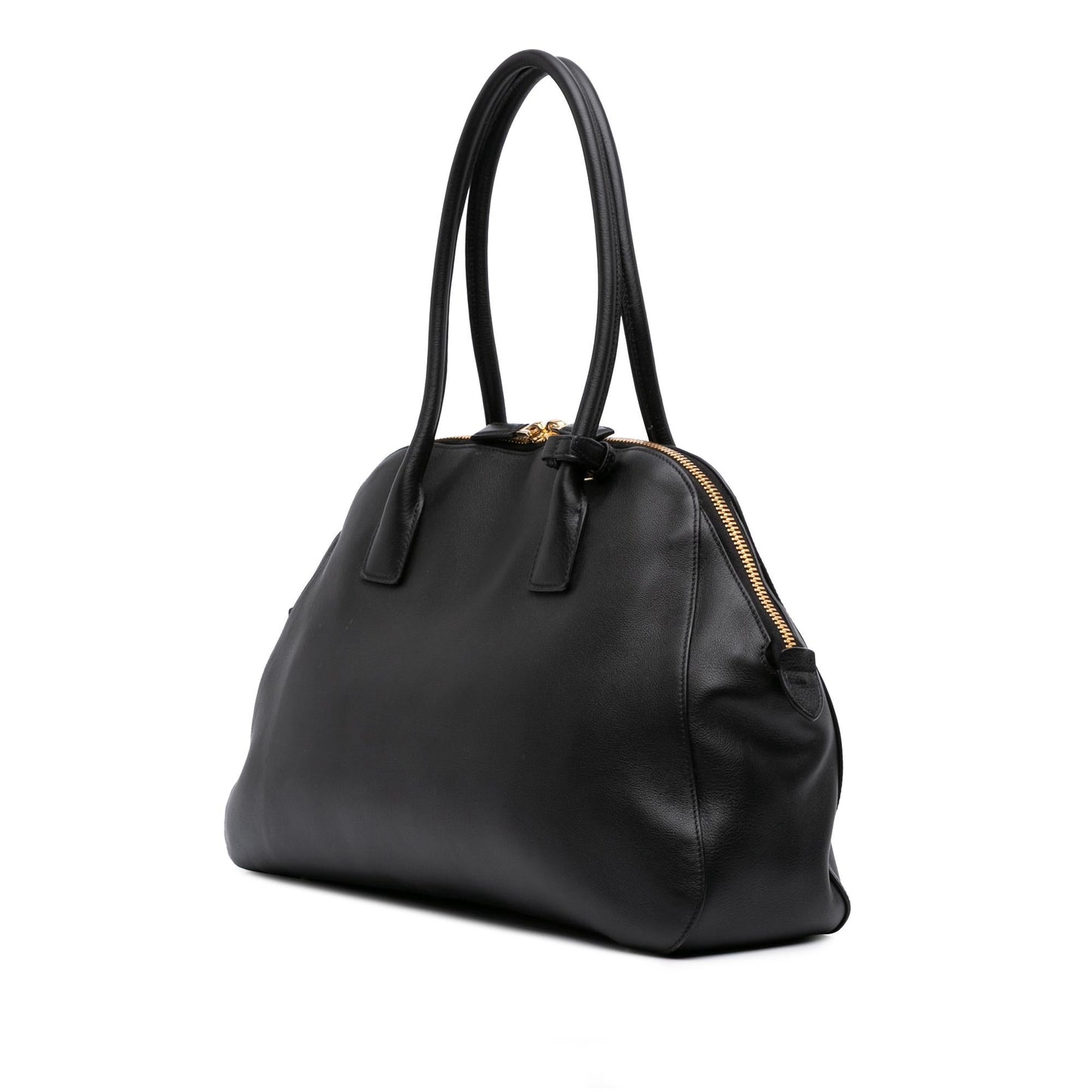 Prada Soft Grain Shopping Bag Leather Medium Satchel Bag