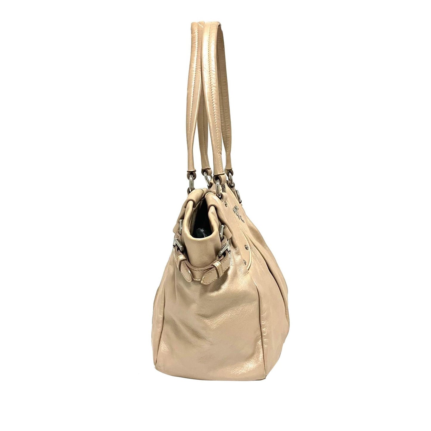 Prada Metallic Soft Calf Shopping Tote Shg 69Ysie Tote Bag