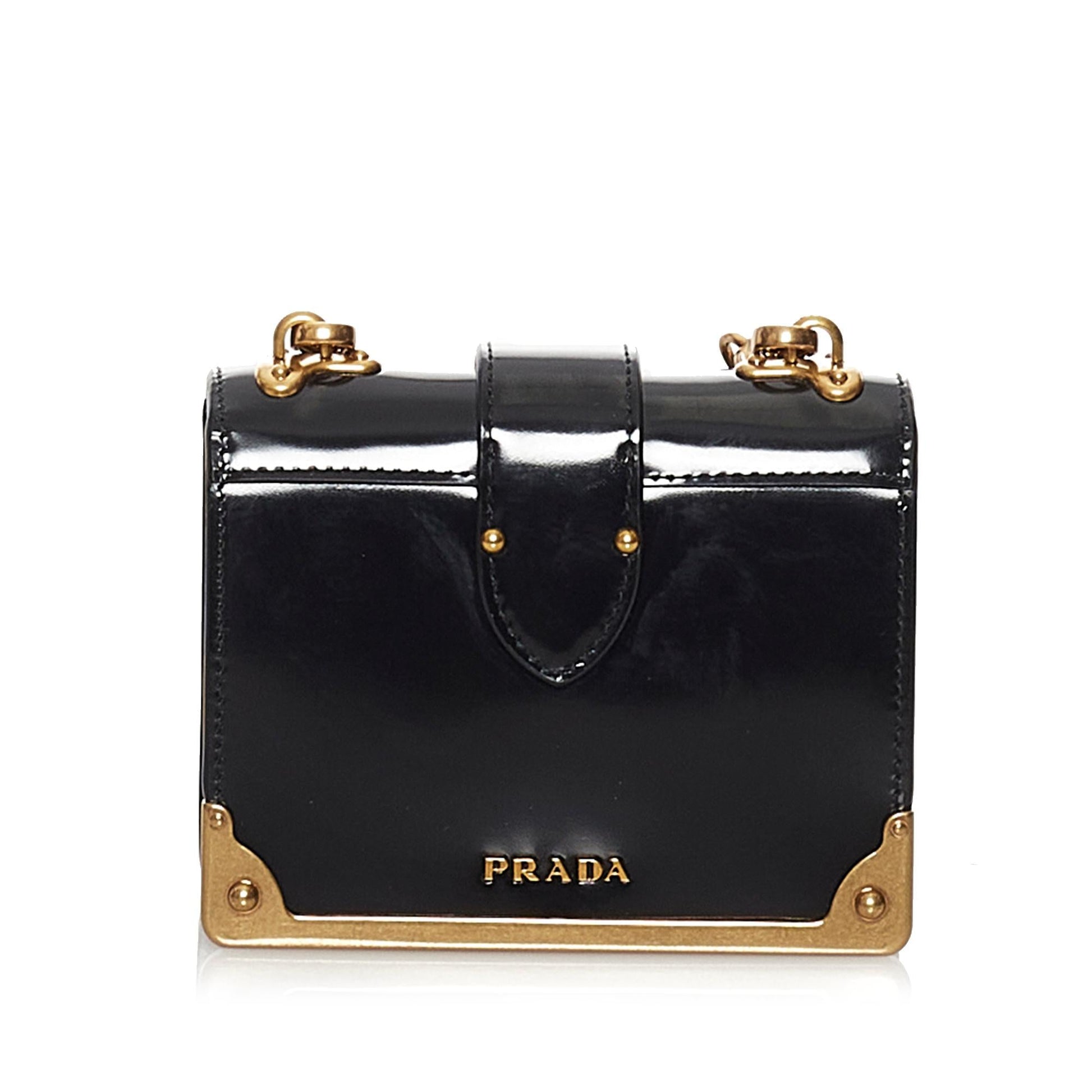 Prada Spazzolato Cahier Crossbody Bag Shg Micro