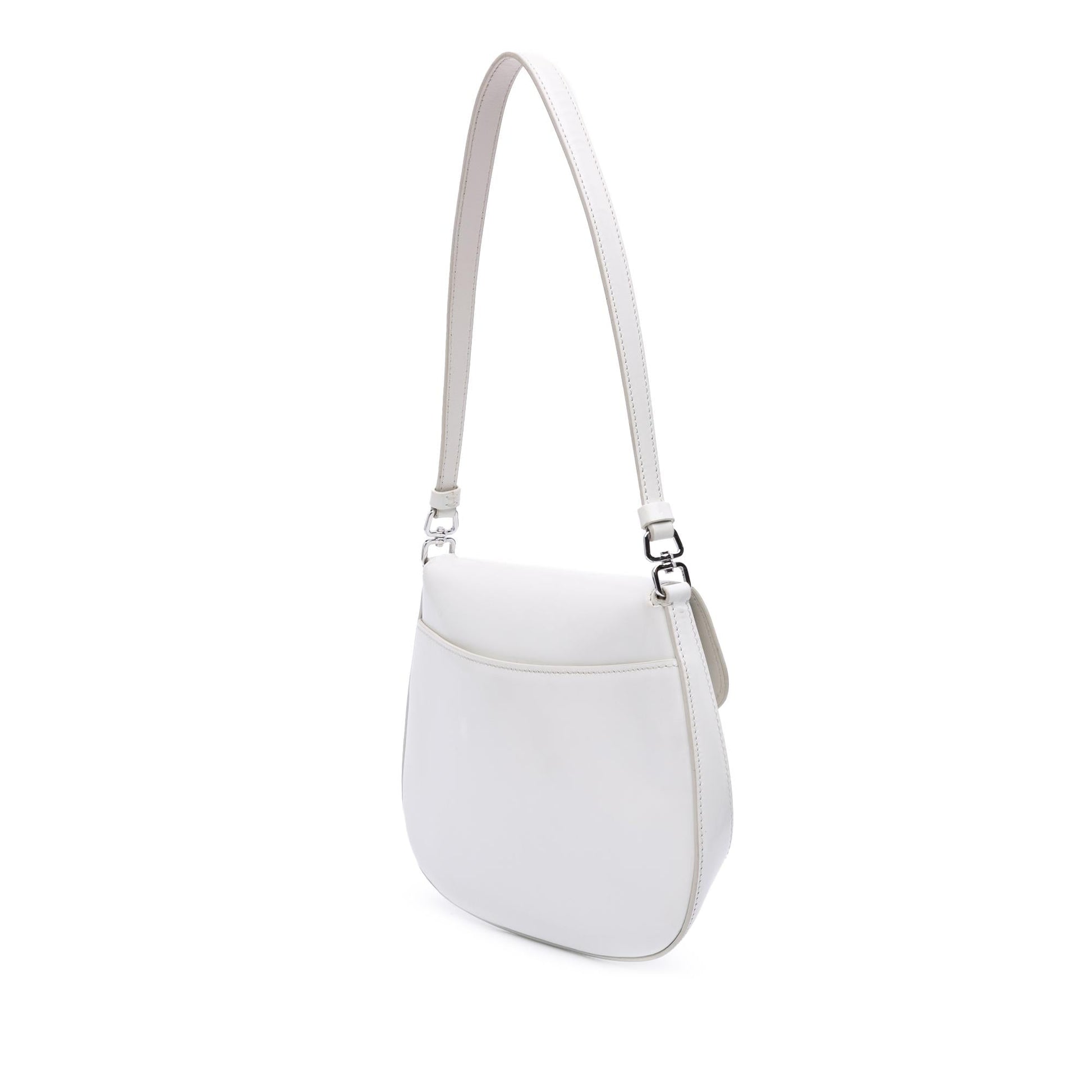 Prada Brushed Cleo Bag Leather Mini Crossbody Bag