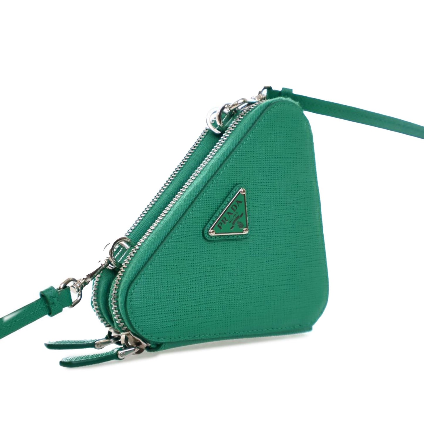 Prada Lux Double Triangle Satchel Saffiano Mini Satchel Bag Triangle Satchel 1