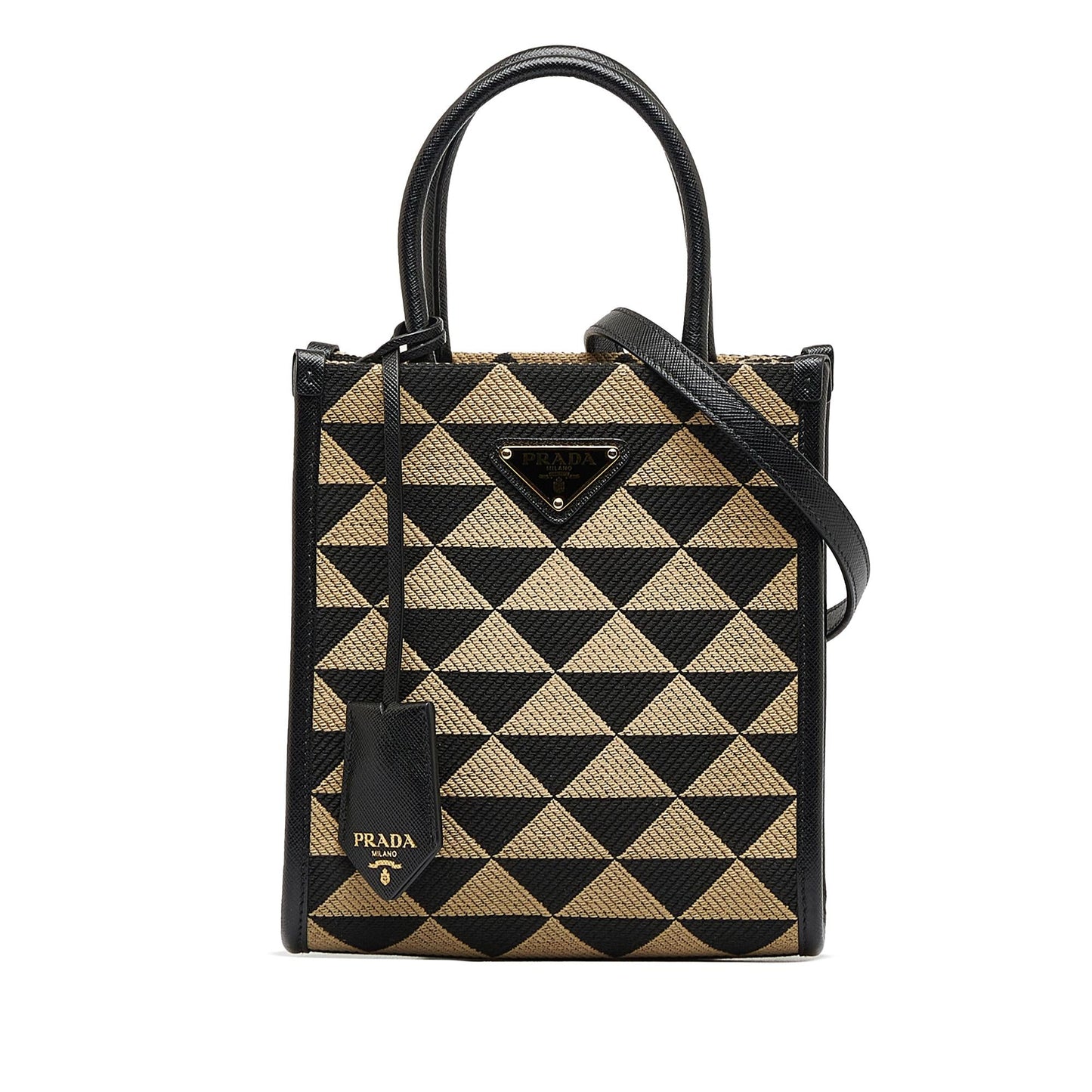Prada Symbole Triangolo Tote Mini Tote Bag