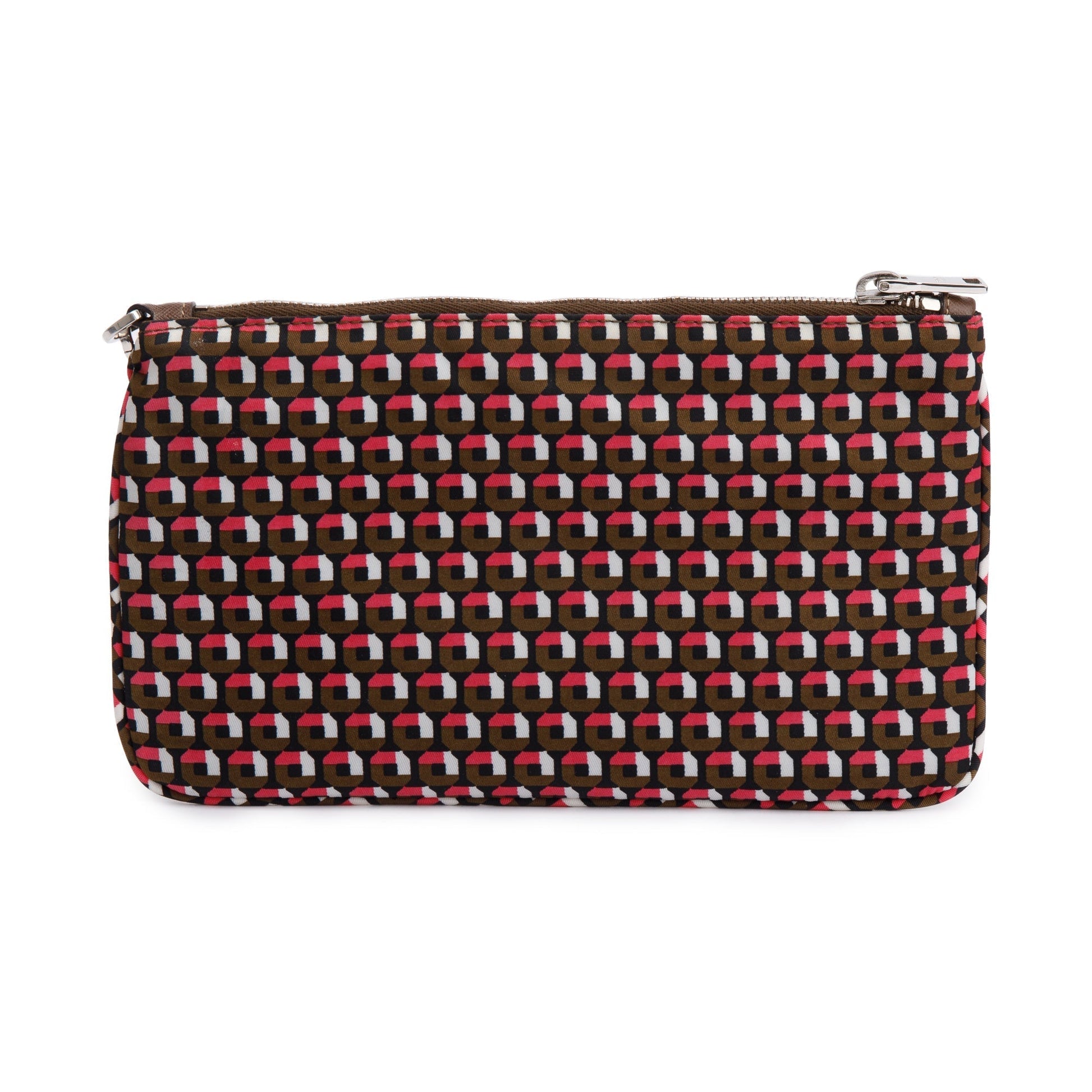 Prada Multicolor Tessuto Stampato Wristlet Handbag Nylon Travel Bag