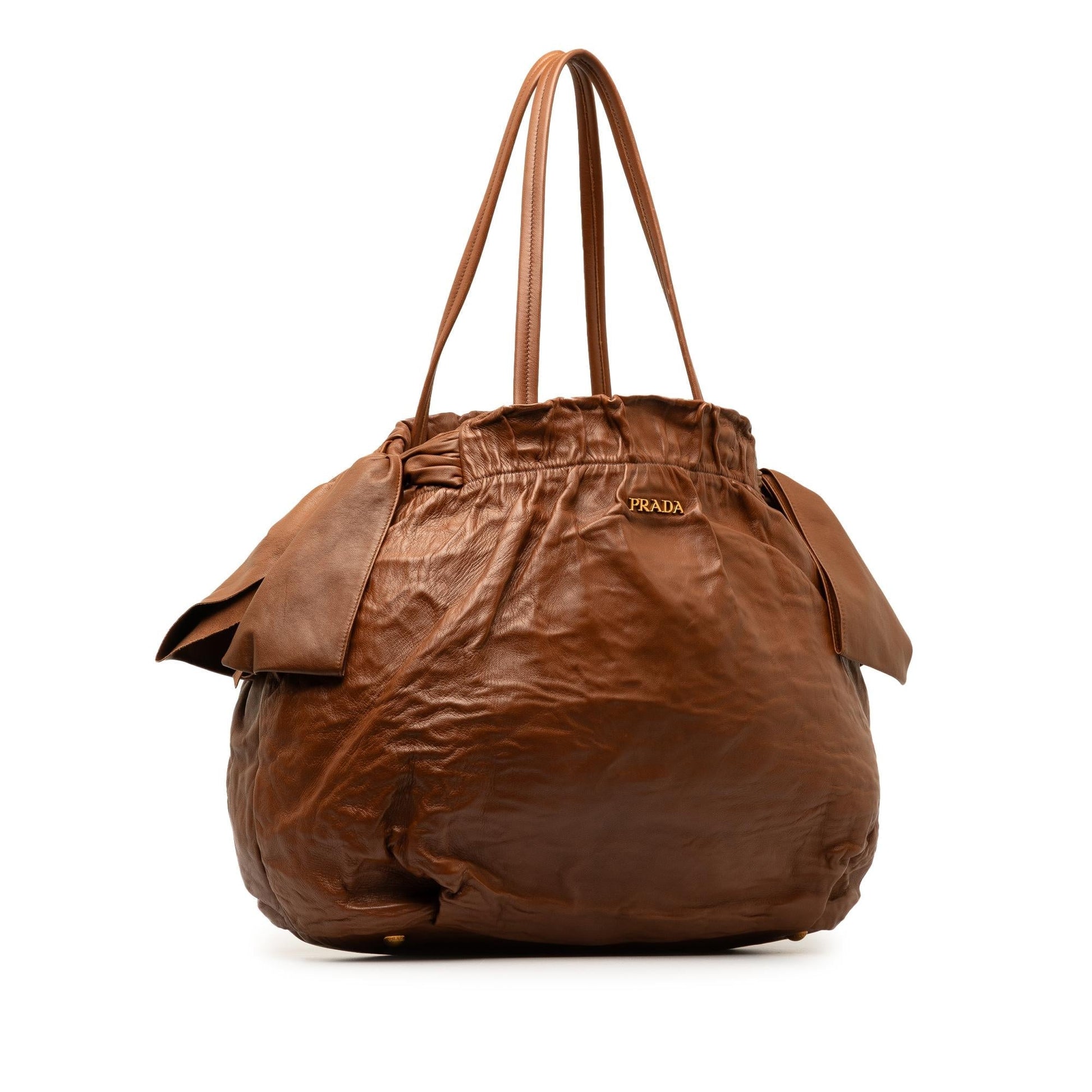 Prada Nappa Antique Bow Bag Shg Icgihg Tote Bag