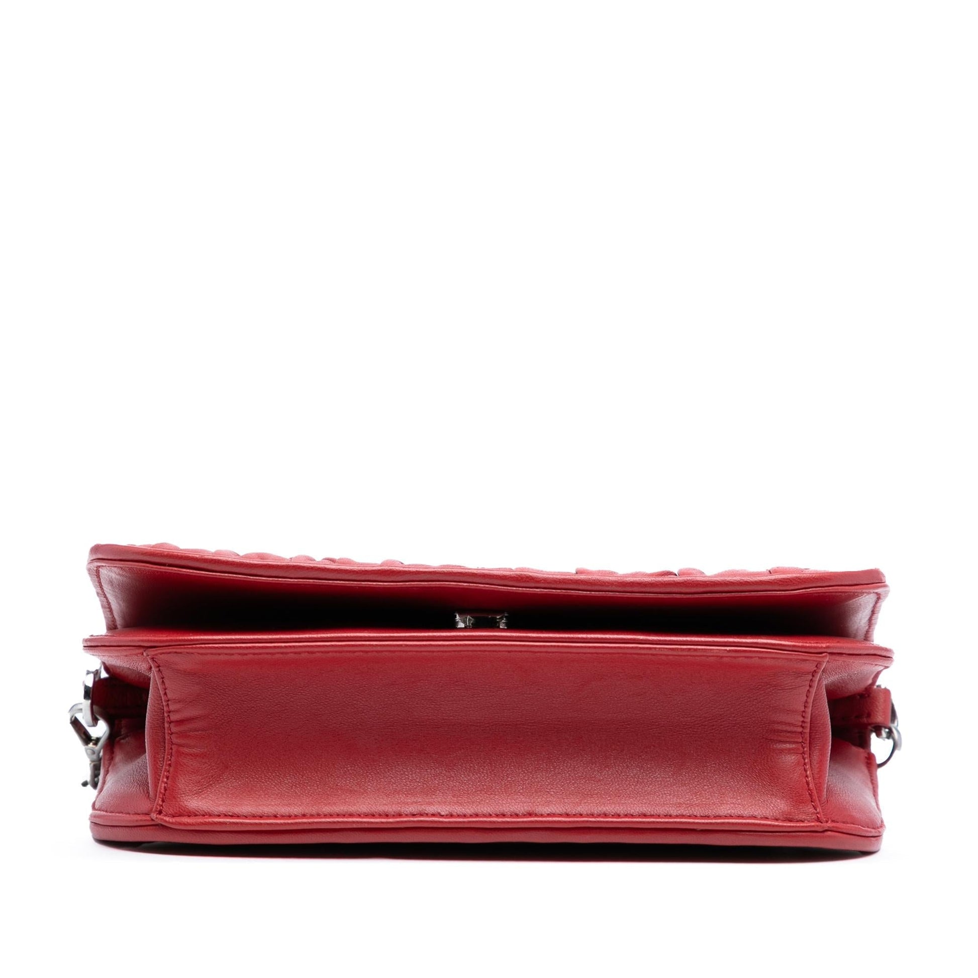 Prada Nappa Gaufre Bag Chain Flap Crossbody Bag