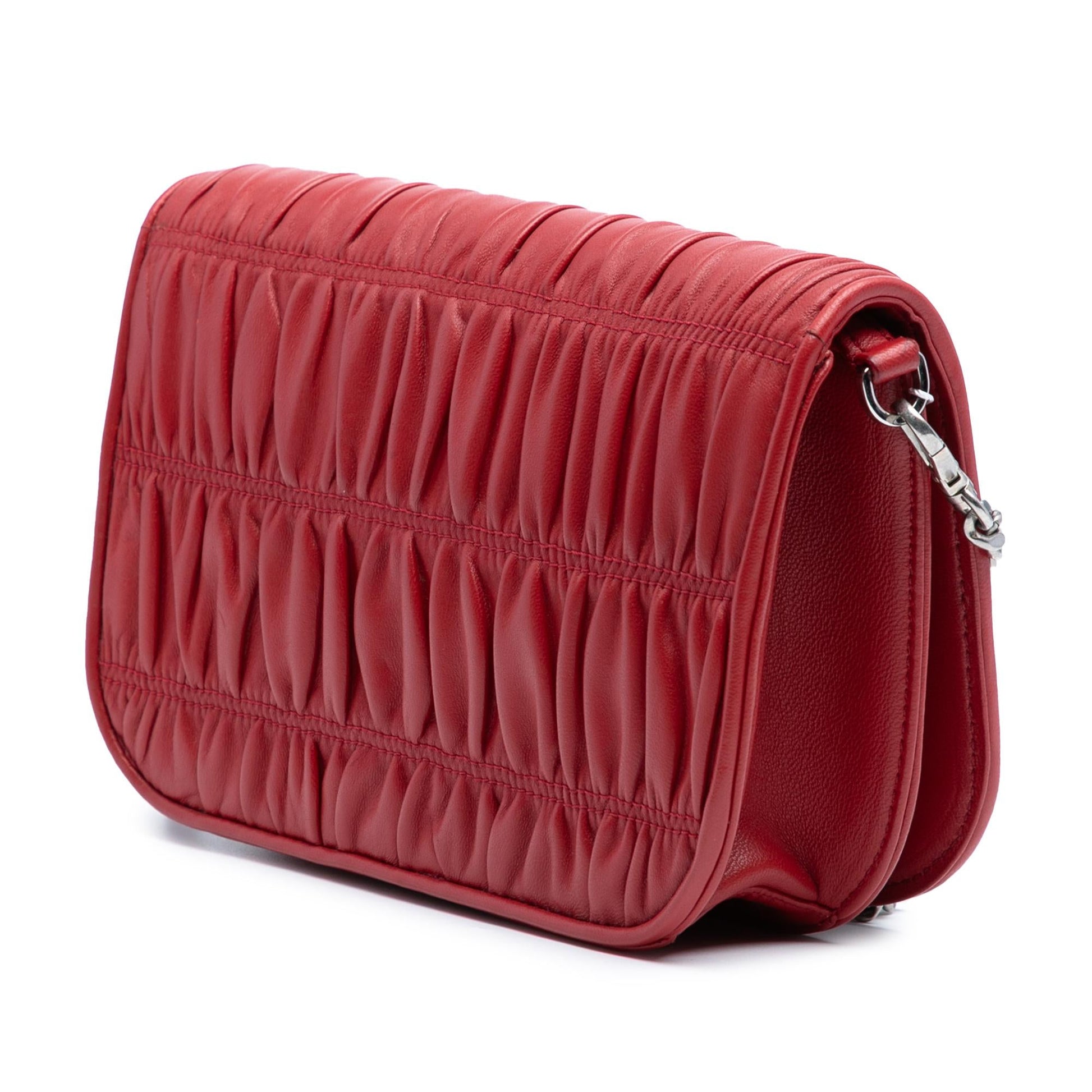 Prada Nappa Gaufre Bag Chain Flap Crossbody Bag