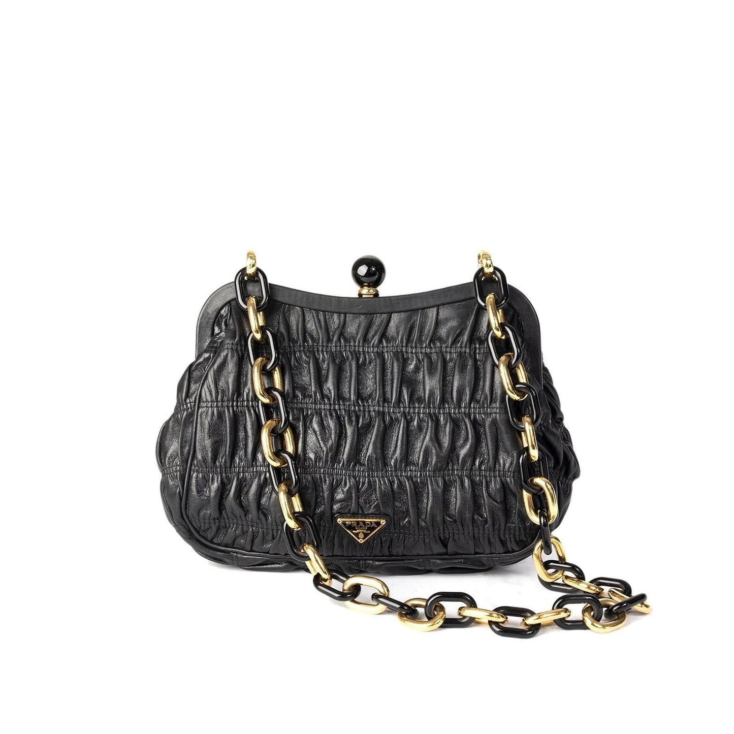 Prada Nappa Gaufre Frame Bag Travel Bag