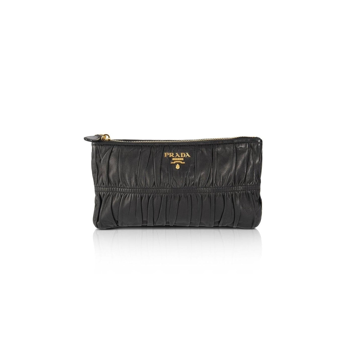 Prada Nappa Gaufre Pouch Handbag Travel Bag