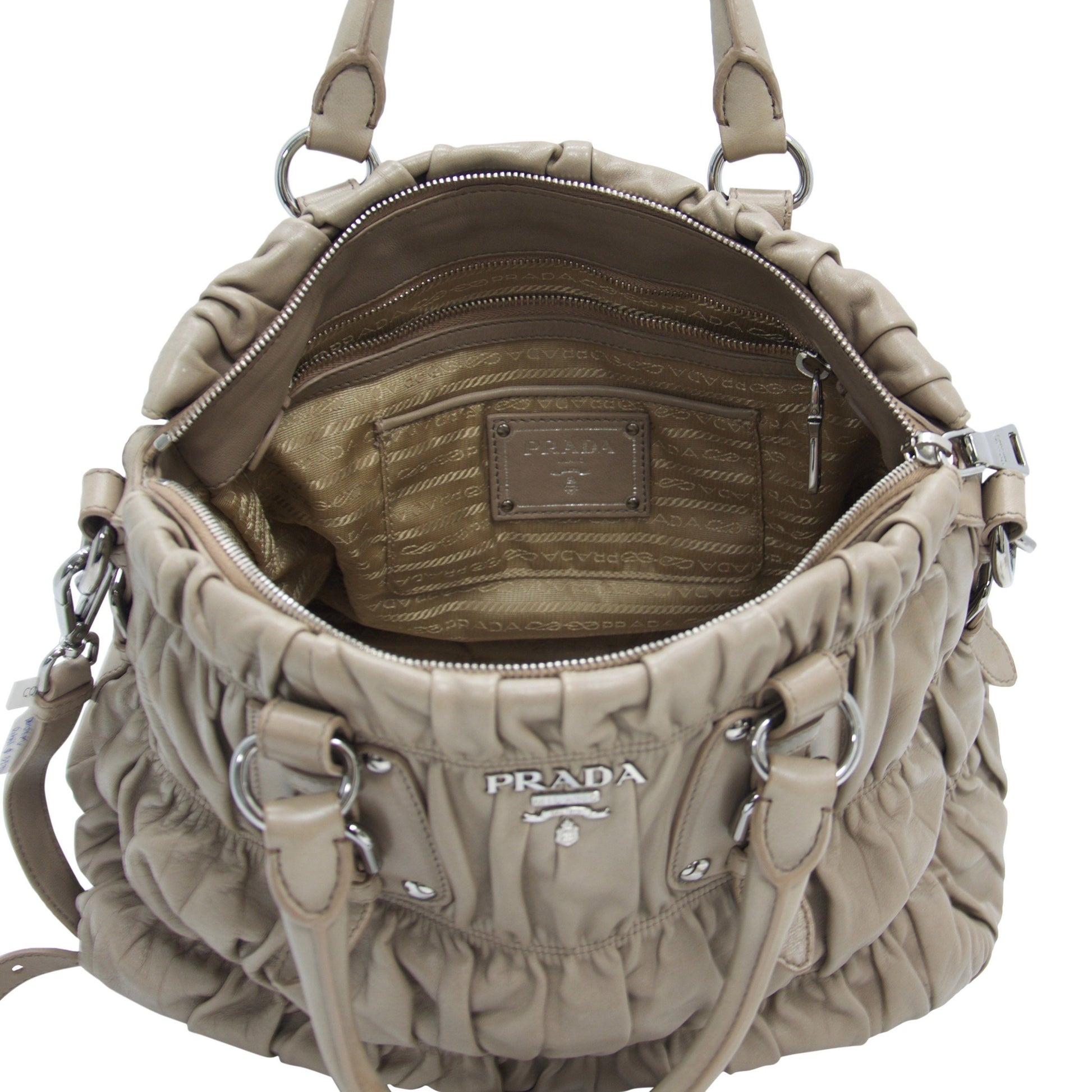 Prada Nappa Gaufre Satchel Bag Travel Bag