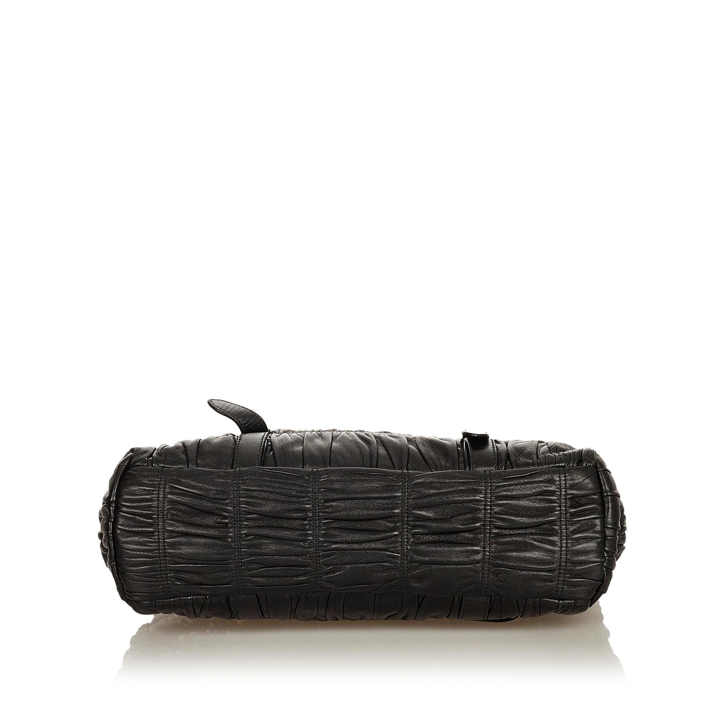 Prada Nappa Gaufre Sound Lock Handbag Shg Satchel Bag