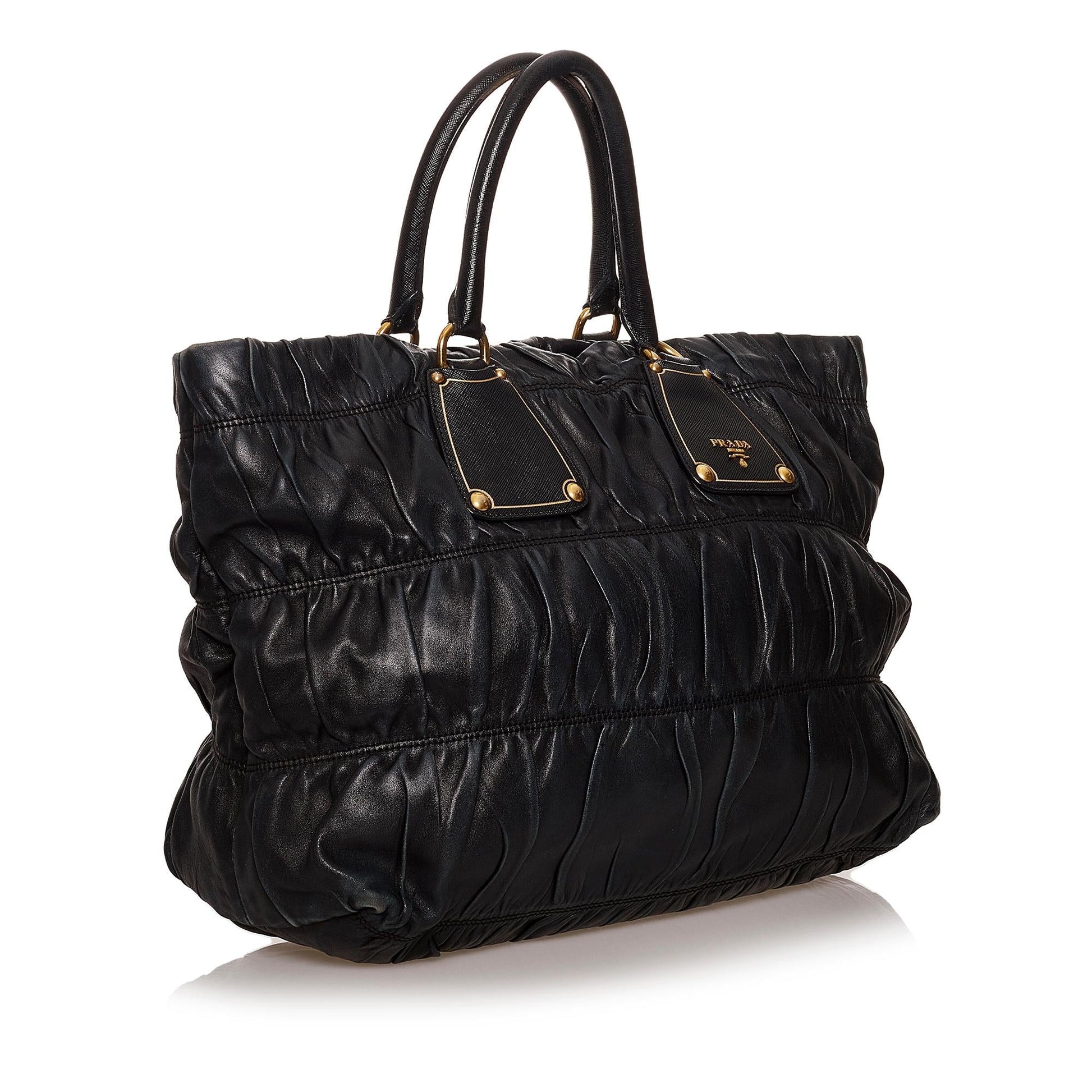 Prada Nappa Gaufre Tote Bag Shg Bag Shg 29356