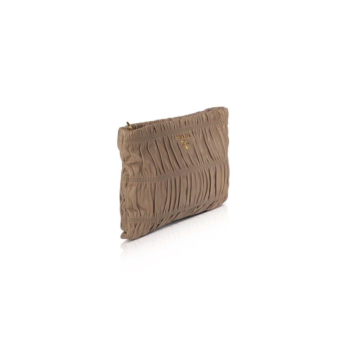 Prada Nappa Gaufre Zip Clutch Handbag Clutch Bag