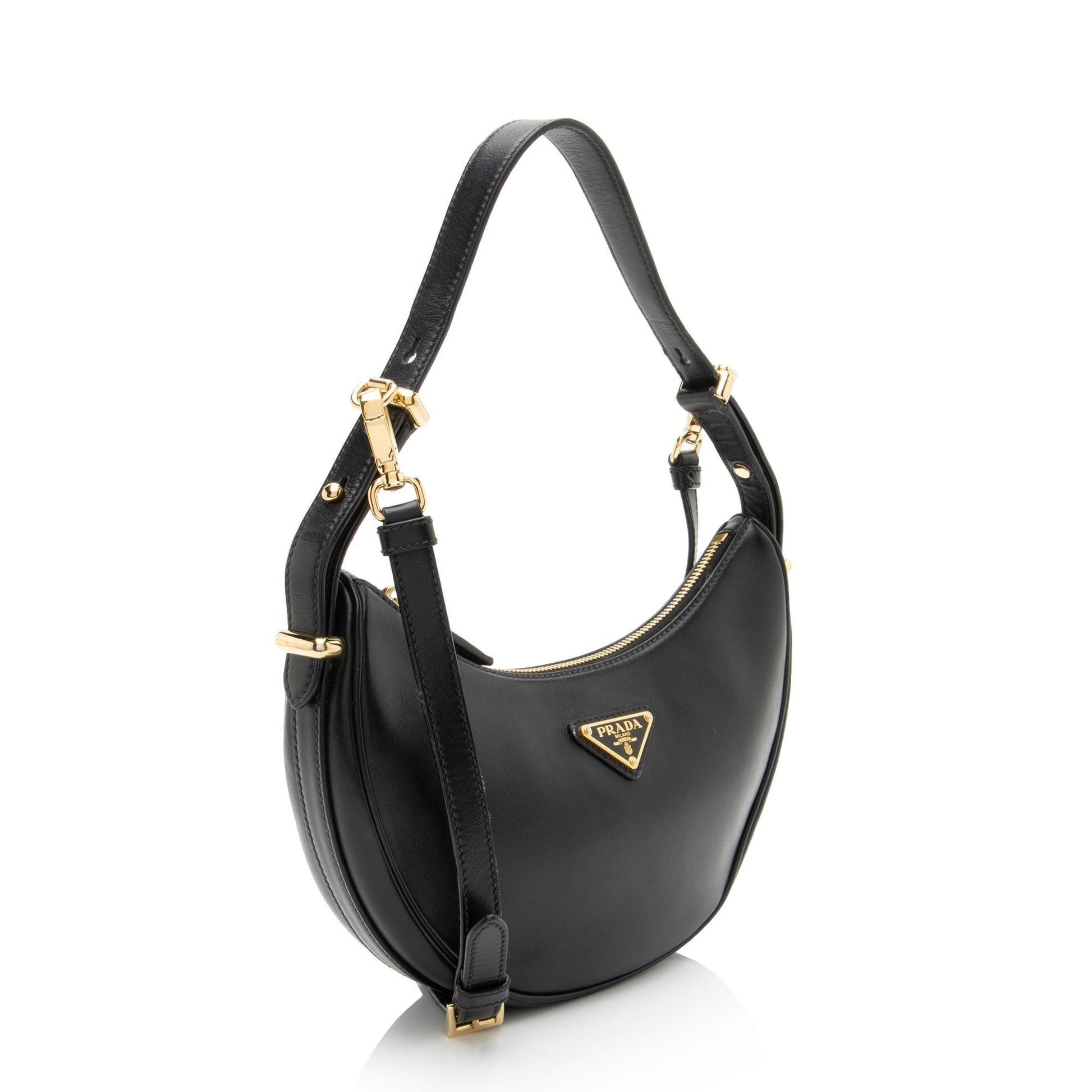 Prada Nappa Arque Shoulder Bag Leather
