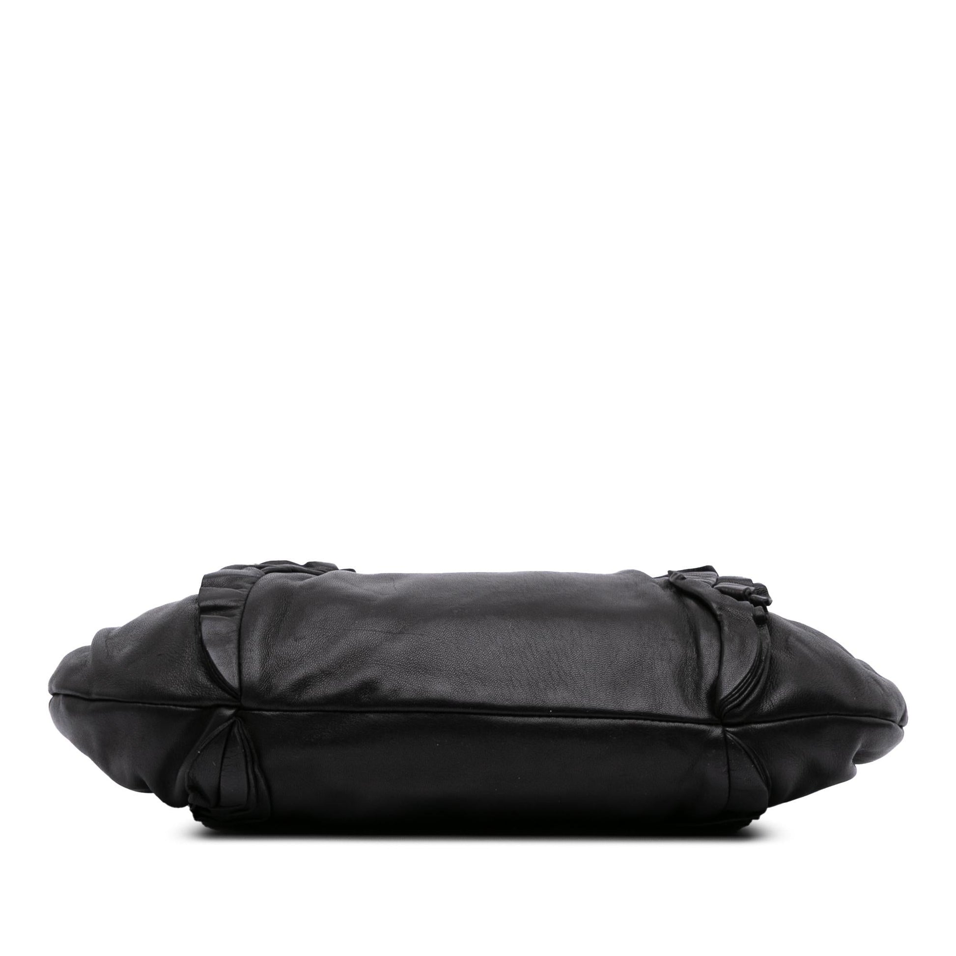 Prada Nappa Ruffle Crossbody Crossbody Bag