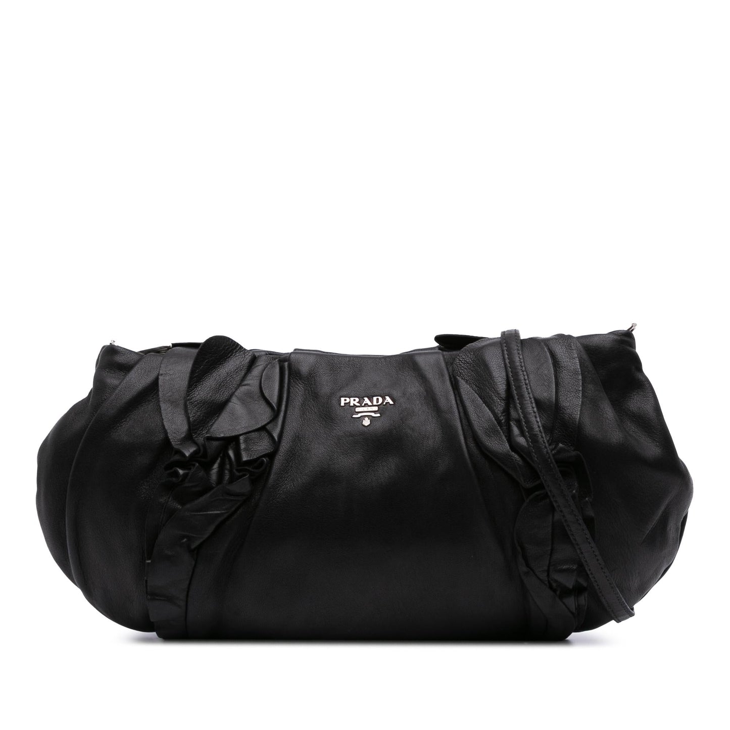 Prada Nappa Ruffle Crossbody Crossbody Bag