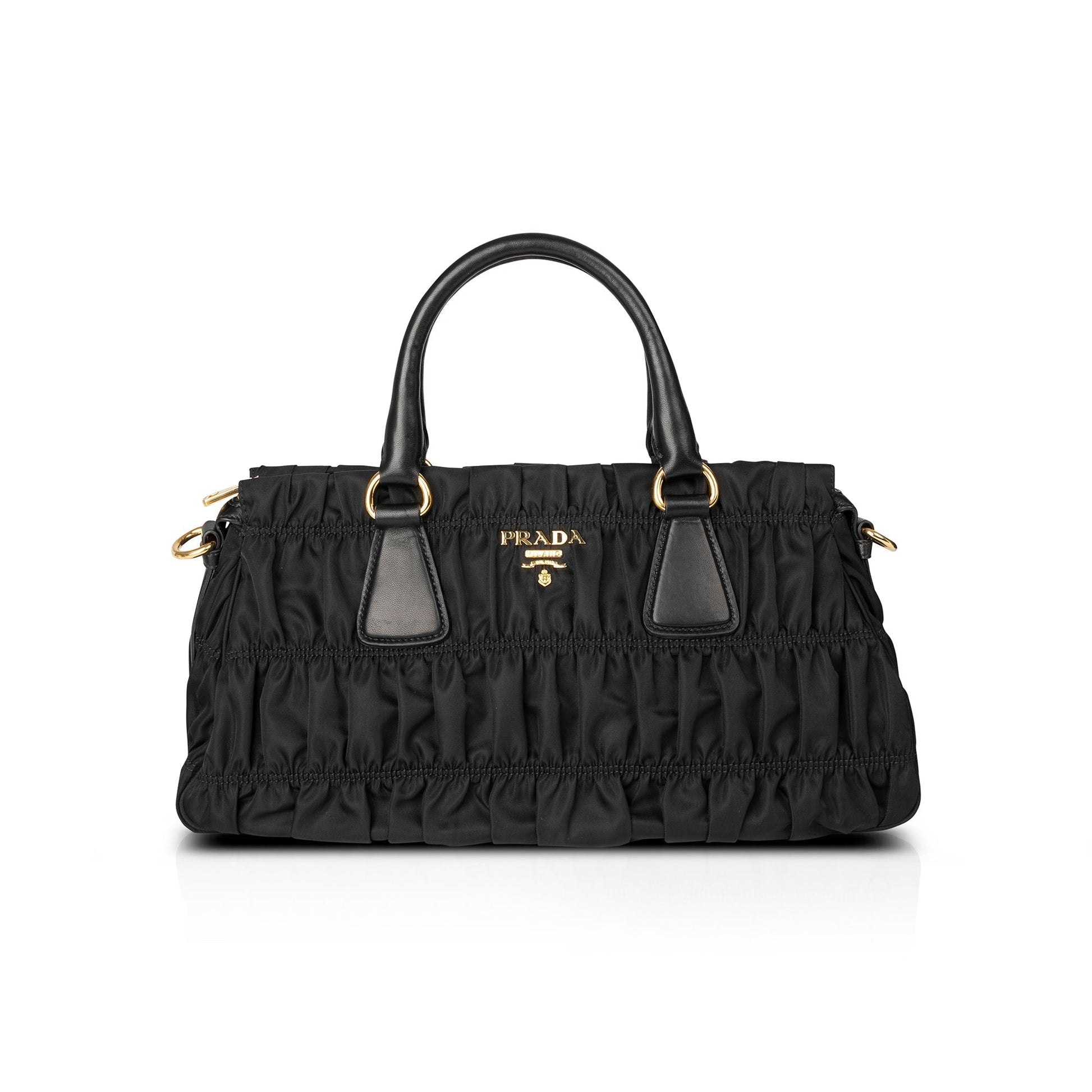 Prada Nappa Trimmed Tessuto Gaufre Tote Handbag Tote Bag