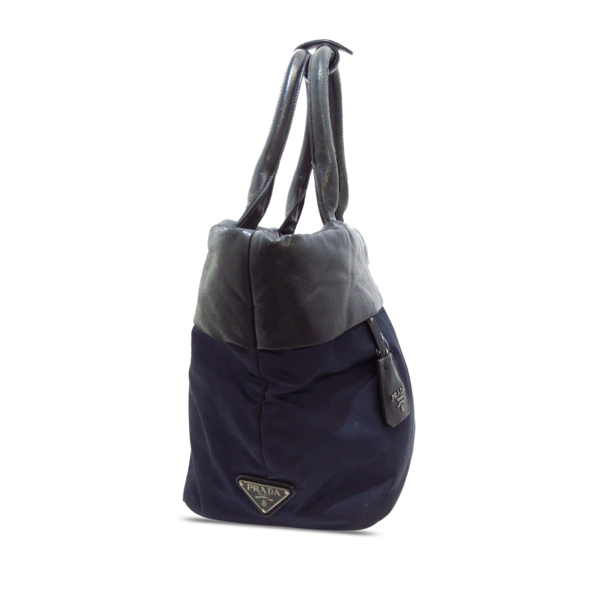 Prada Nappa Trimmed Tessuto Satchel Shg M0Zkln Satchel Bag