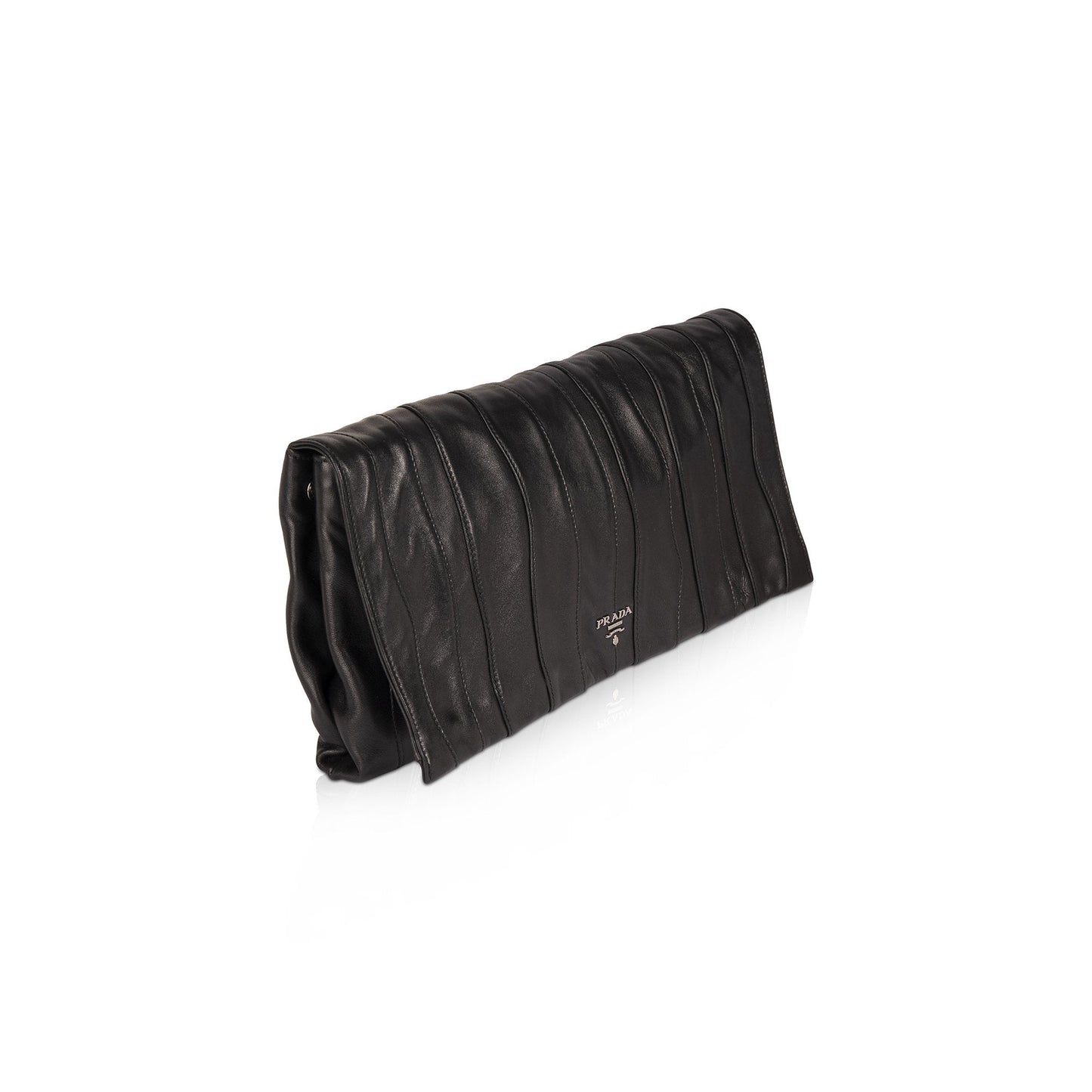 Prada Nappa Waves Clutch Handbag Clutch Bag