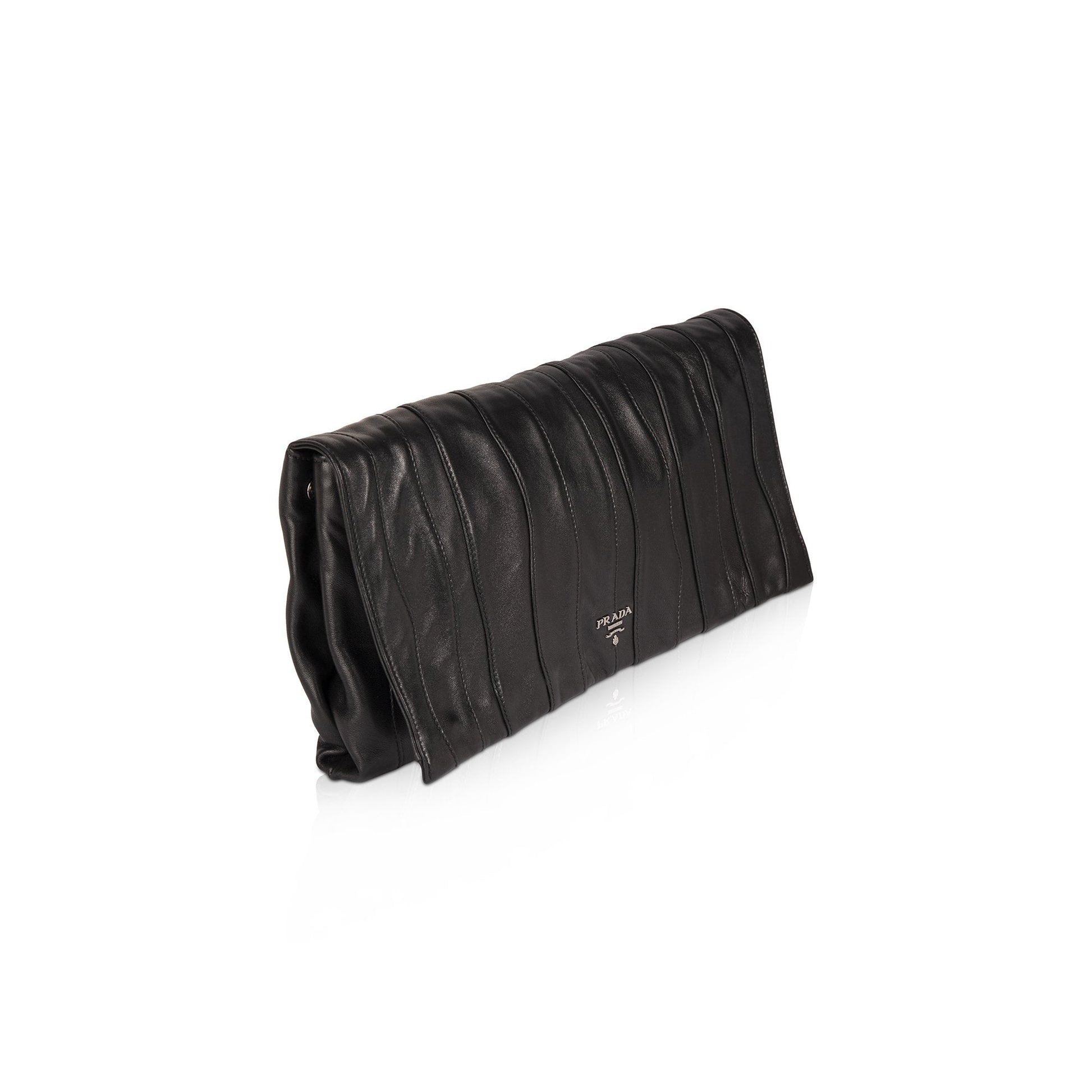 Prada Nappa Waves Clutch Handbag Clutch Bag