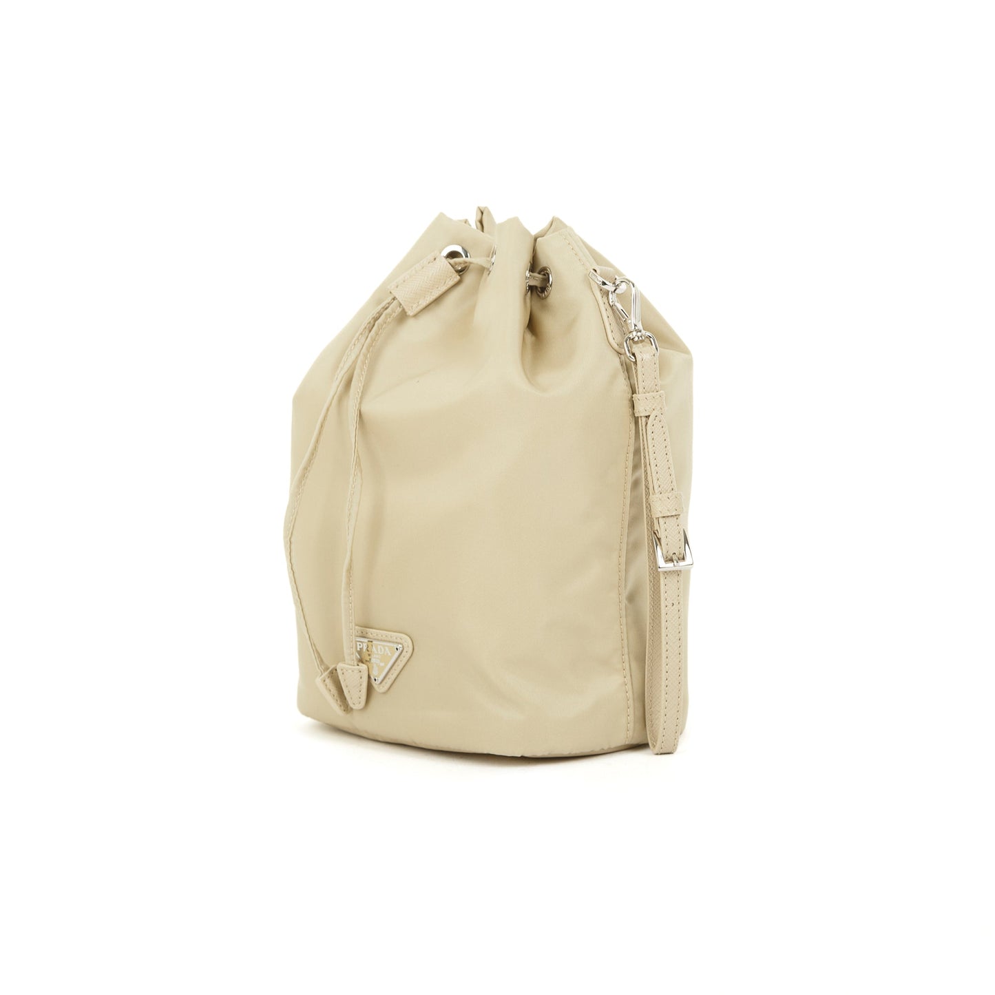 Prada Wristlet Pouch Handbag Nylon Mini Bucket Bag