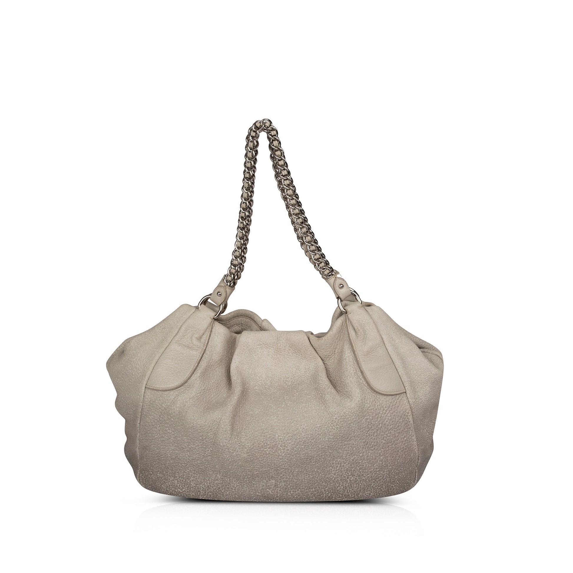 Prada Ombre Cervo Lux Hobo Handbag Chain Travel Bag
