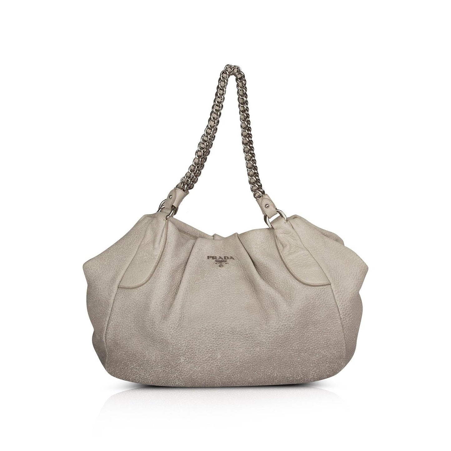 Prada Ombre Cervo Lux Hobo Handbag Chain Travel Bag