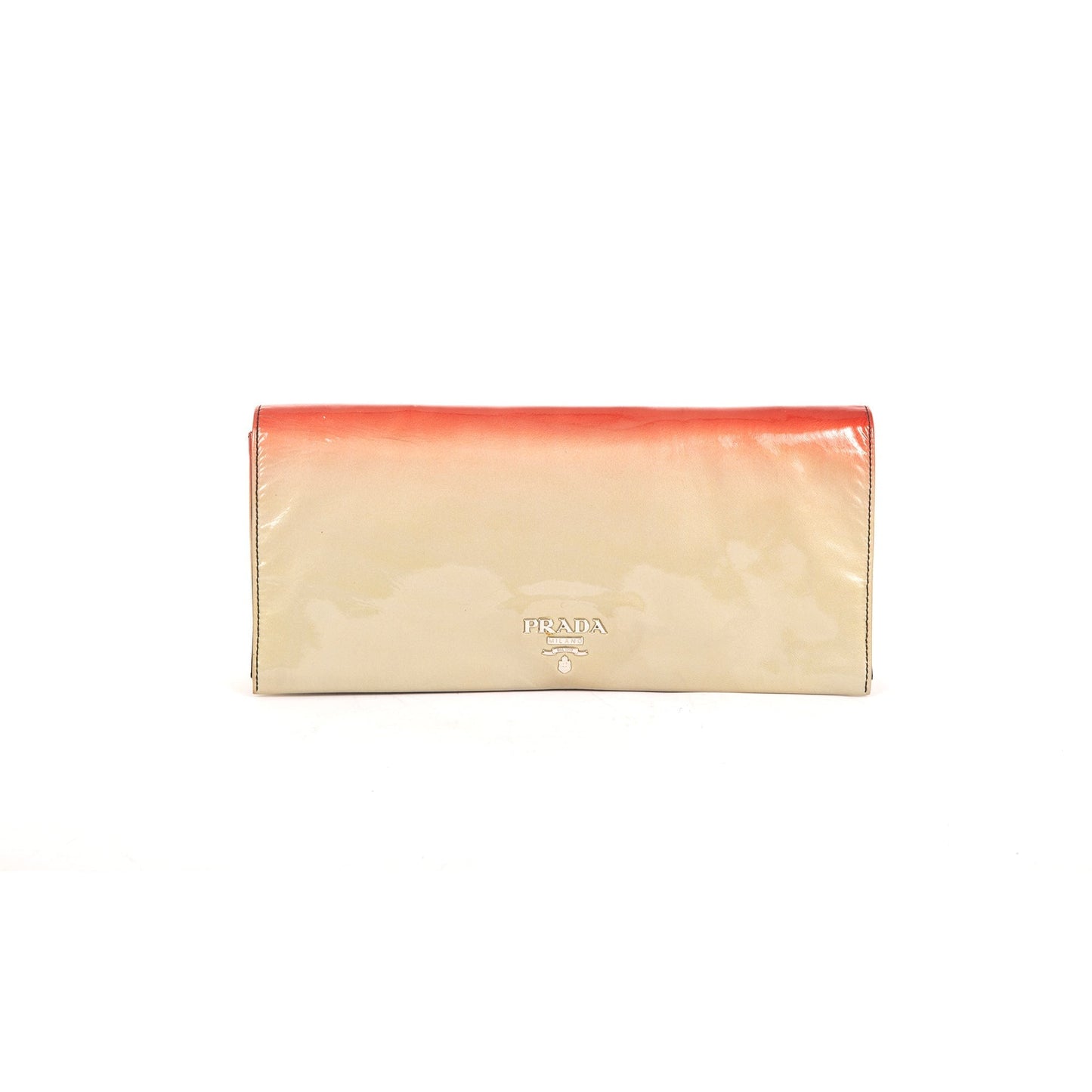 Prada Ombre Vernice Stumata Clutch Handbag Clutch Bag
