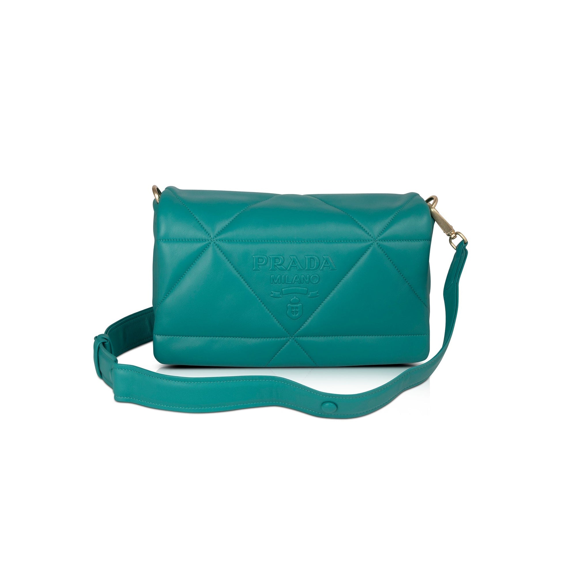 Prada Padded Nappa Shoulder Bag Leather Chain