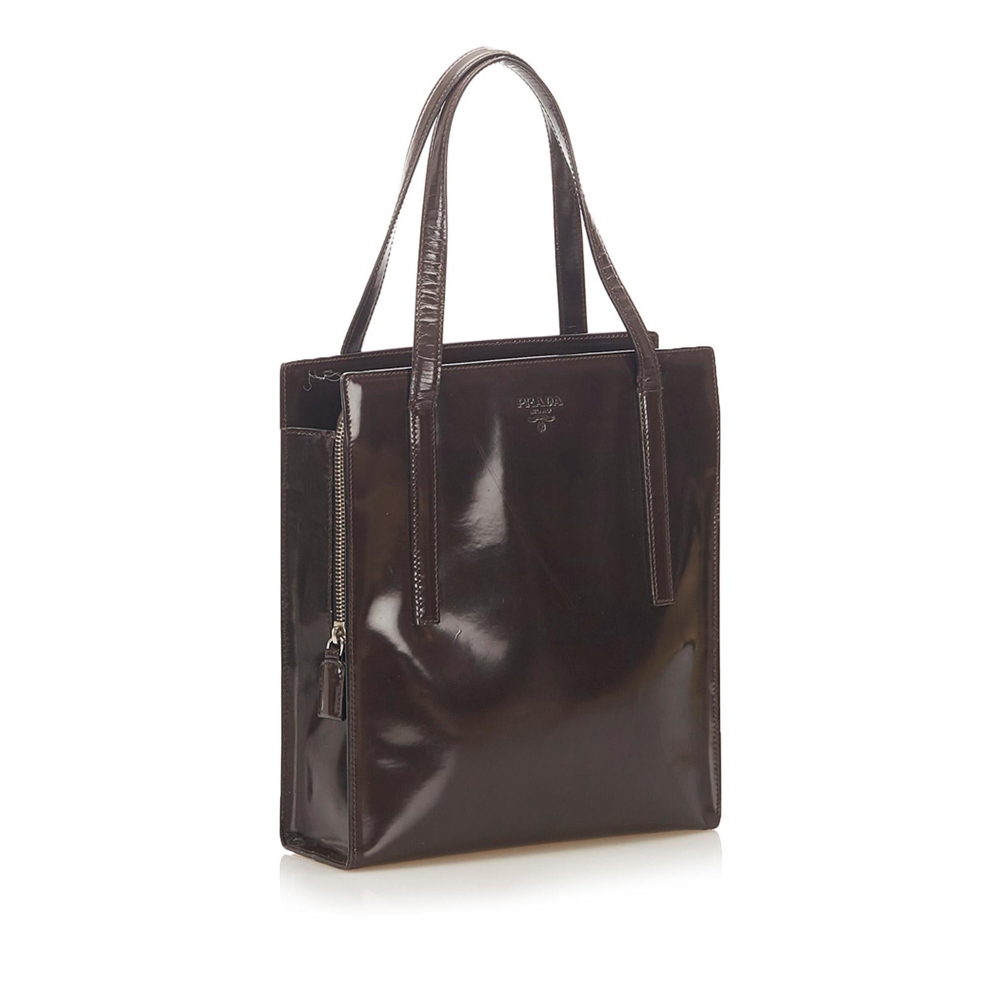 Prada Tote Bag Leather Patent