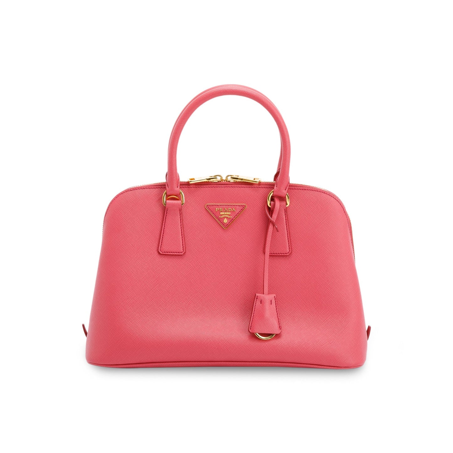 Prada Saffiano Lux Promenade Tote Handbag Pink Medium Tote Bag
