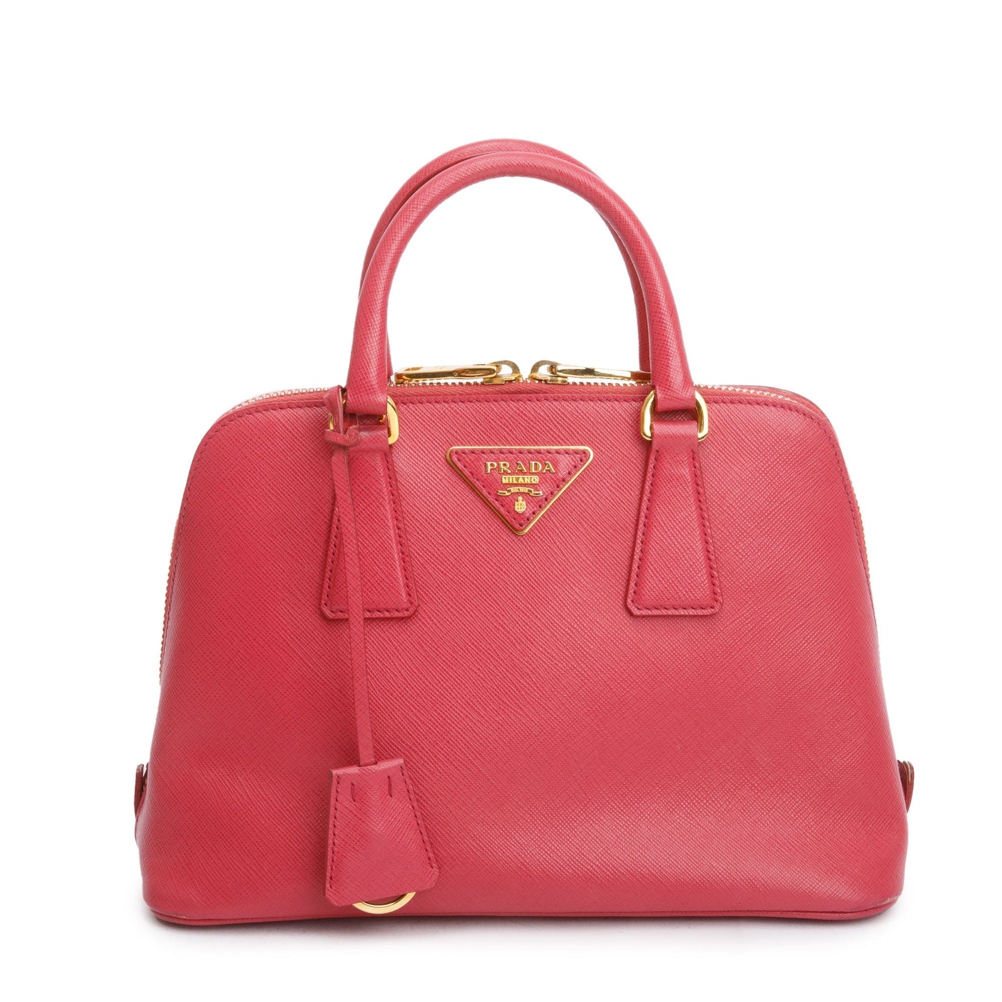 Prada Lux Promenade Tote Saffiano Pink Small Tote Bag