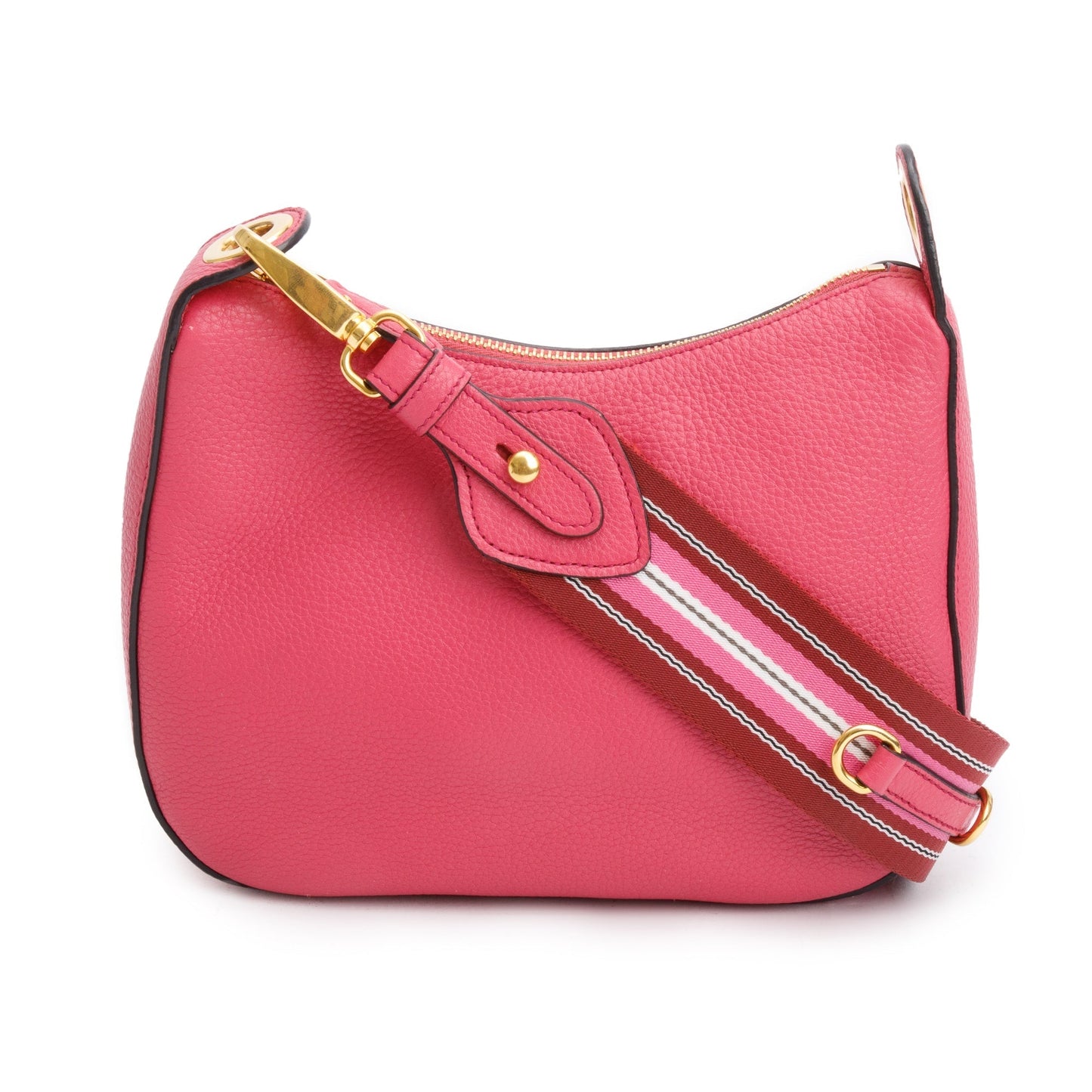 Prada Phenix Crossbody Bag Vitello Pink Logo