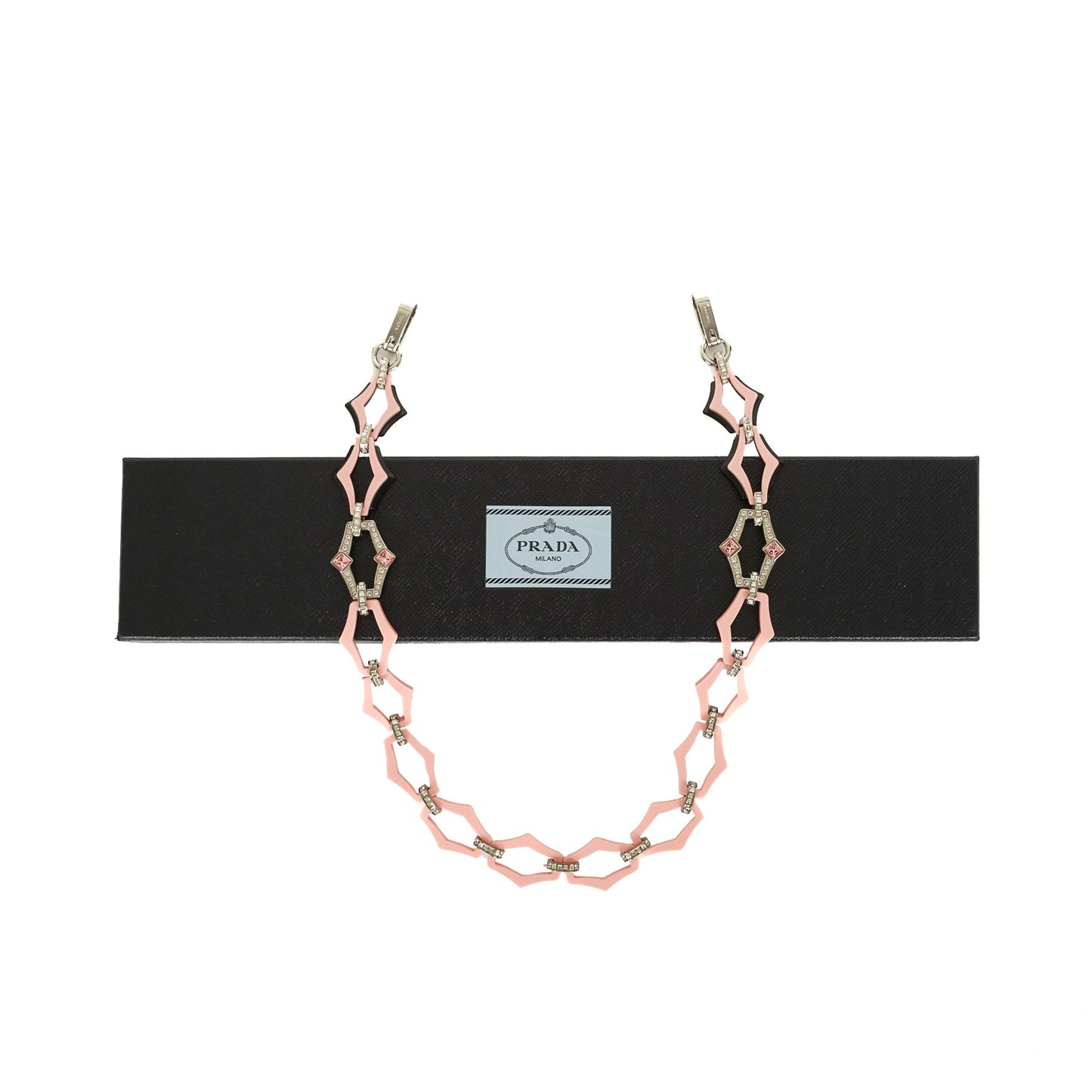 Prada Plex Crystal Resin Bag Strap Travel Bag