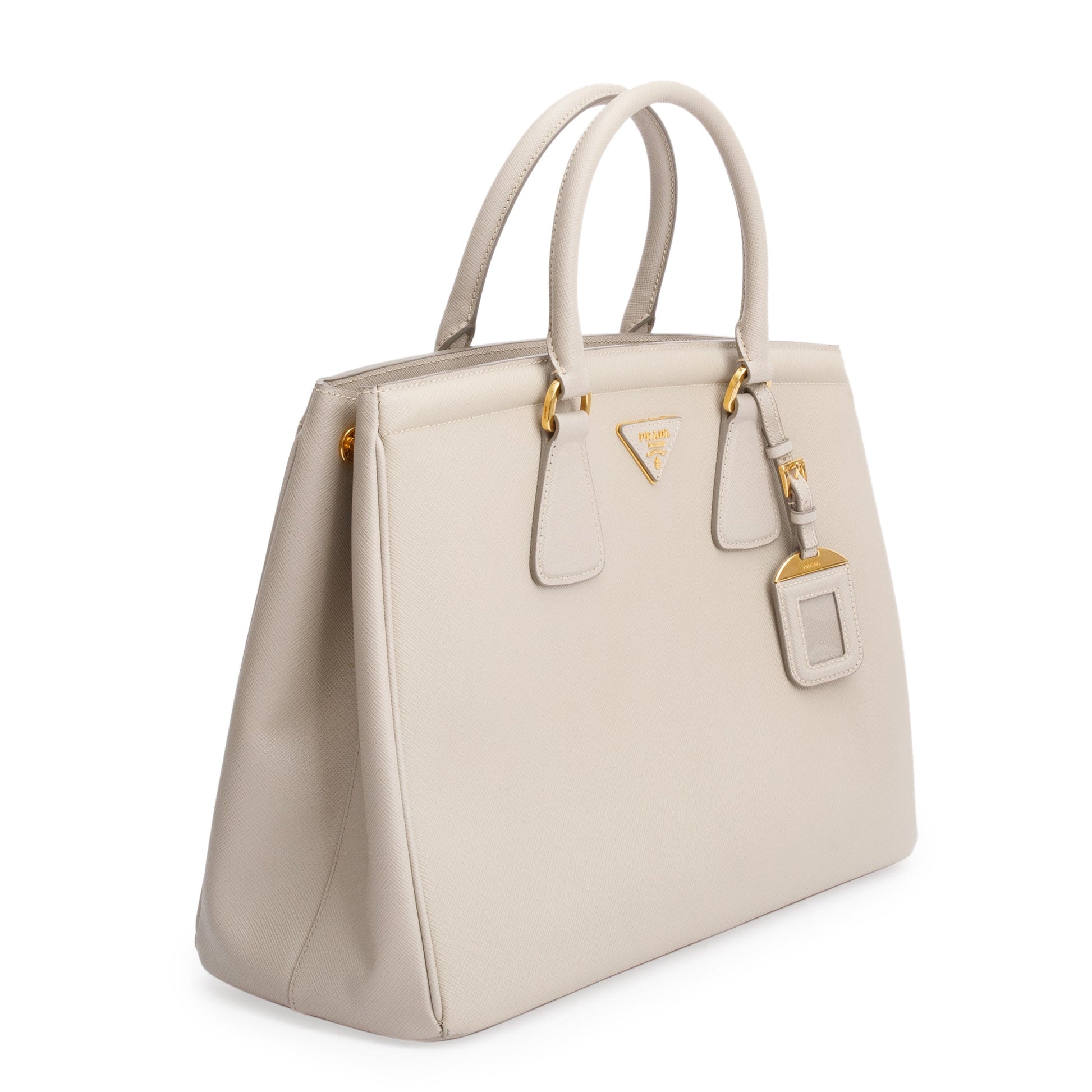 Prada Pomice Saffiano Parabole Tote Handbag Leather Tote Bag