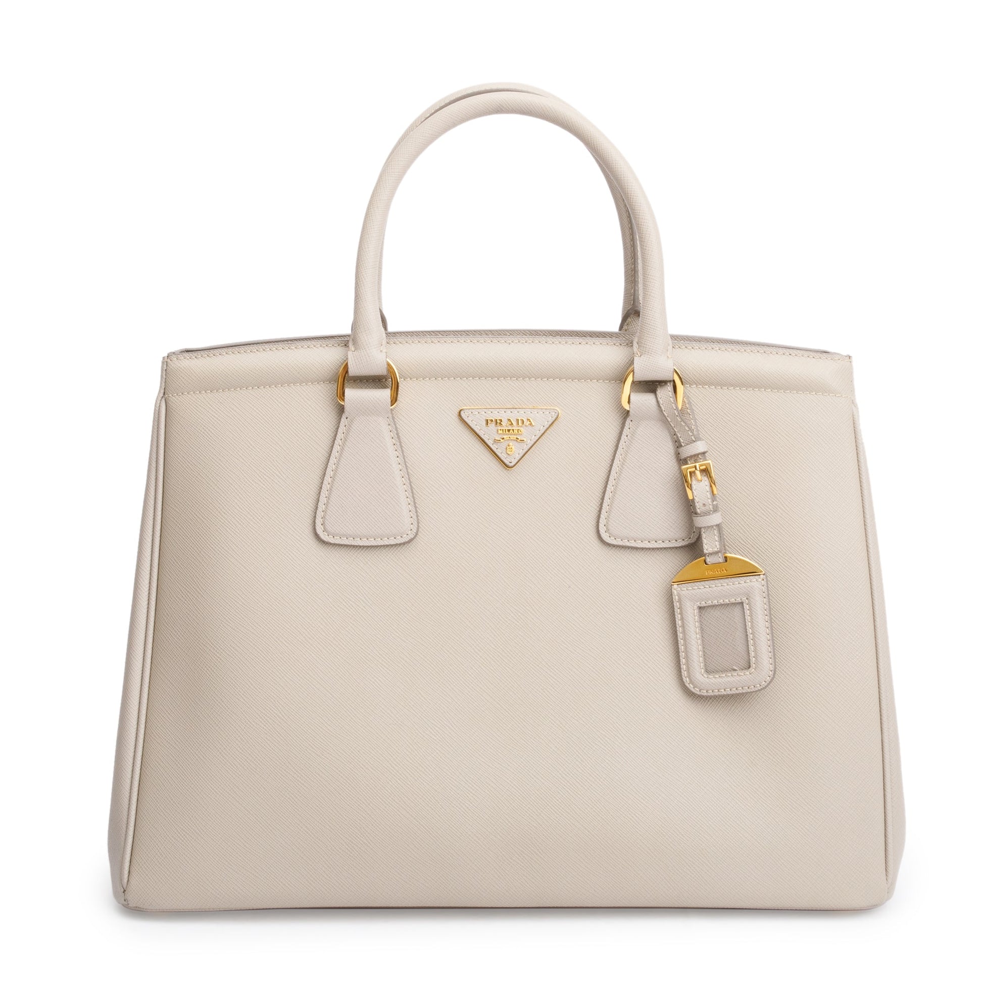 Prada Pomice Saffiano Parabole Tote Handbag Leather Tote Bag