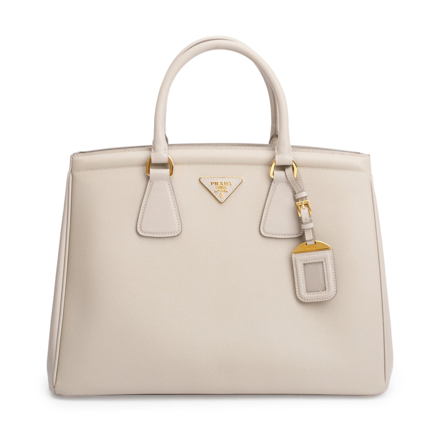 Prada Pomice Parabole Tote Leather Saffiano Tote Bag