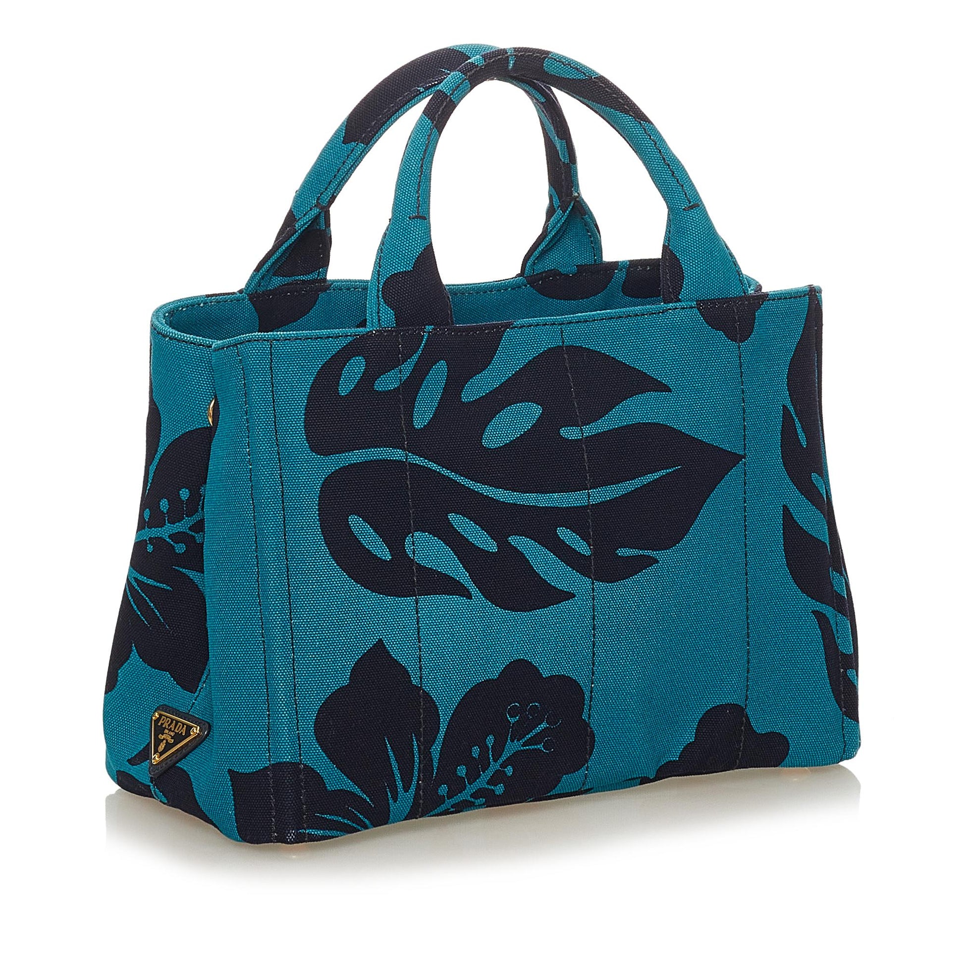 Prada Printed Satchel Shg Canvas Satchel Bag