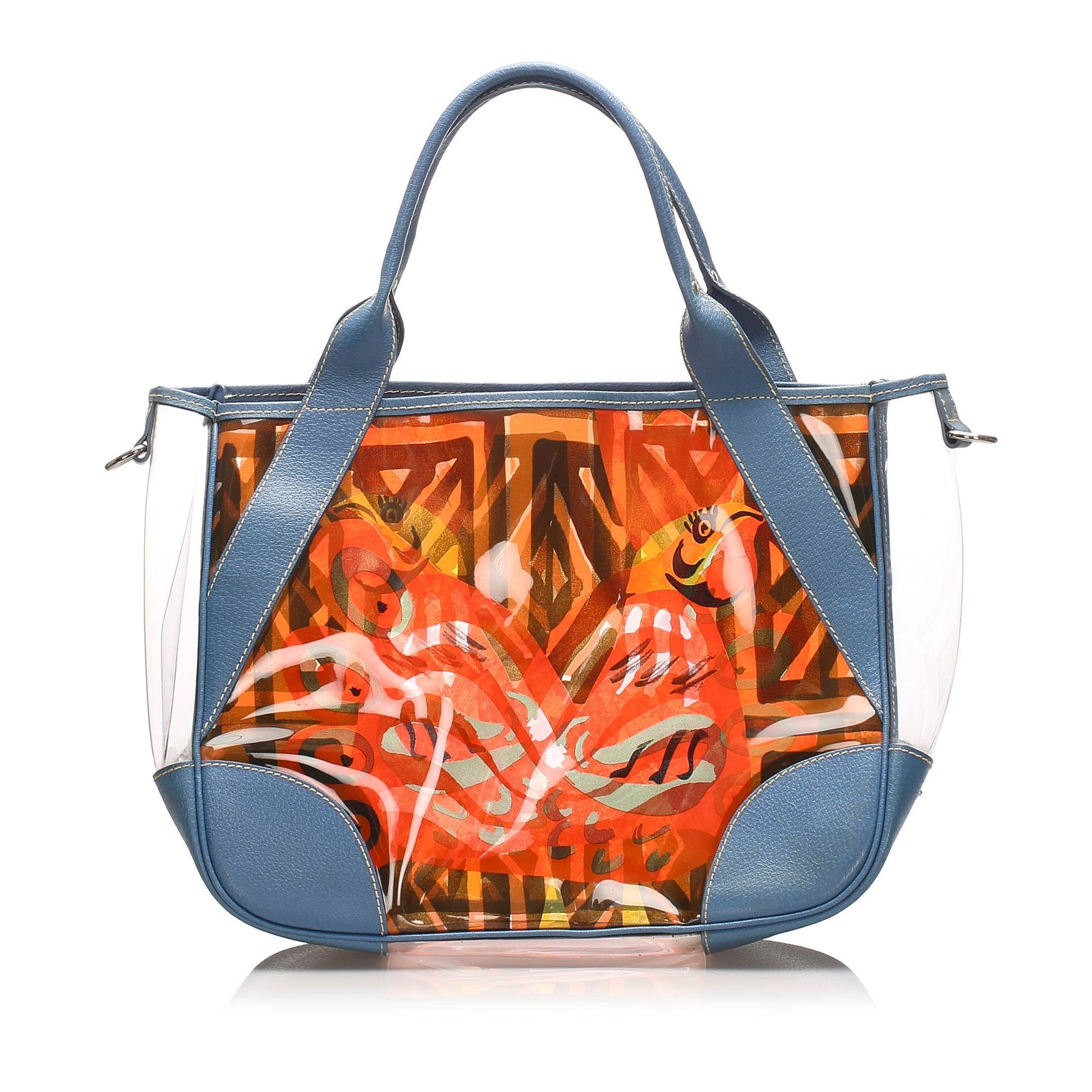 Prada Printed Vinyl Tote Bag