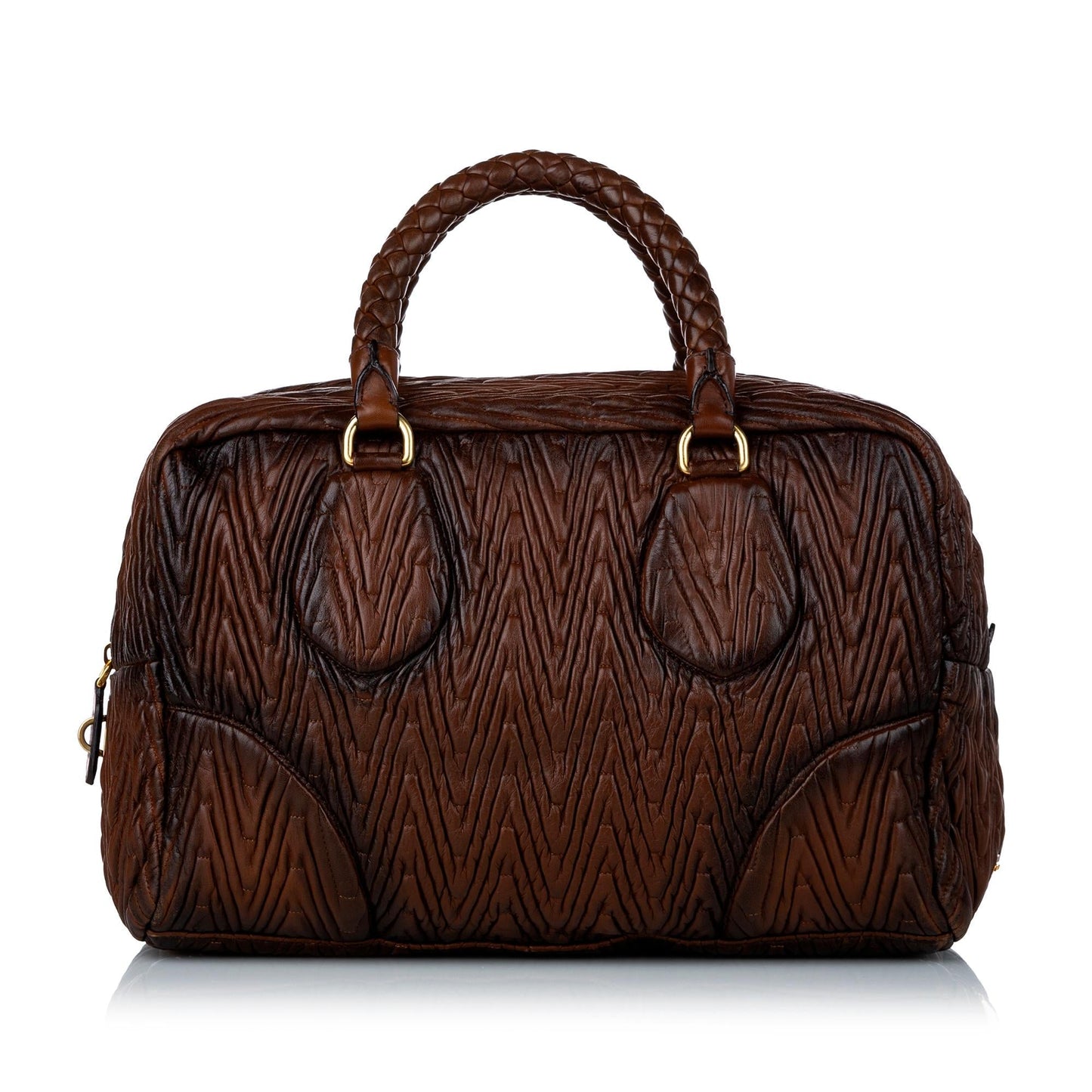 Prada Handbag Shg Leather Quilted Satchel Bag Handbag Shg 29507