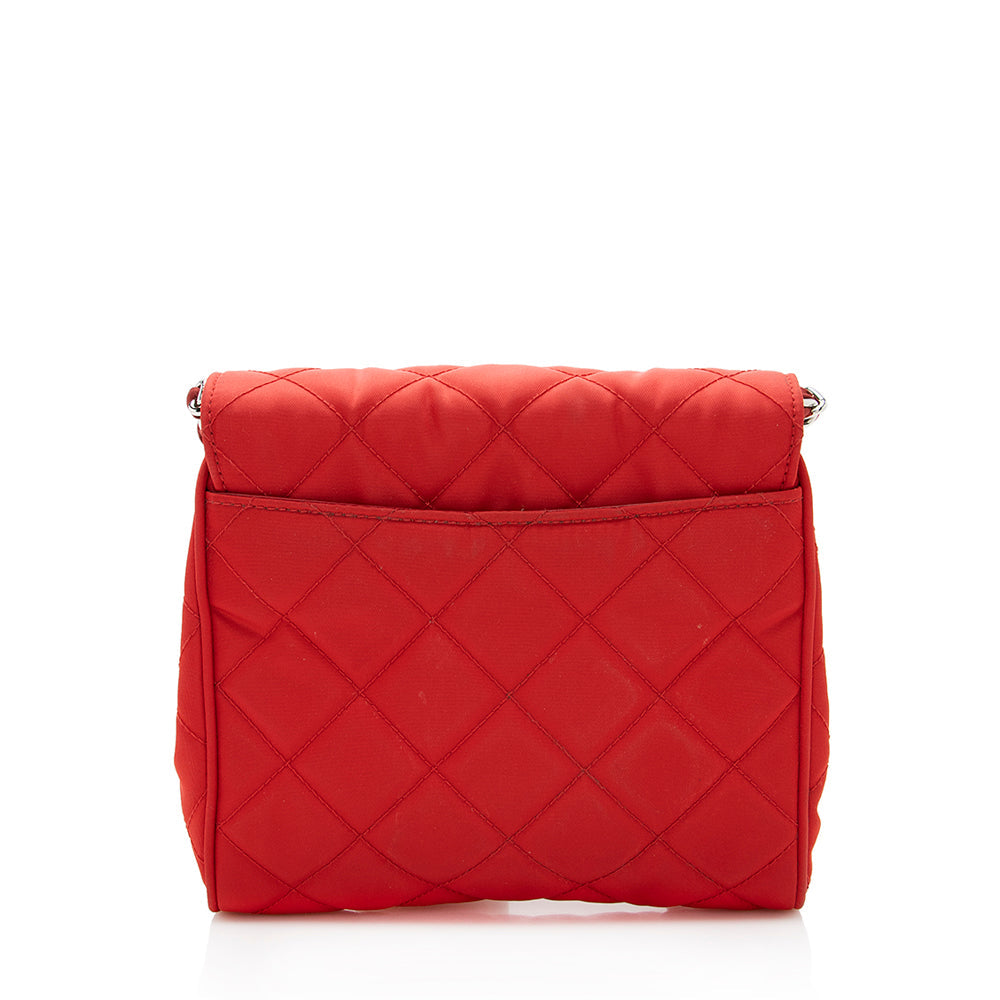Prada Tessuto Crossbody Bag Shf Quilted Chain