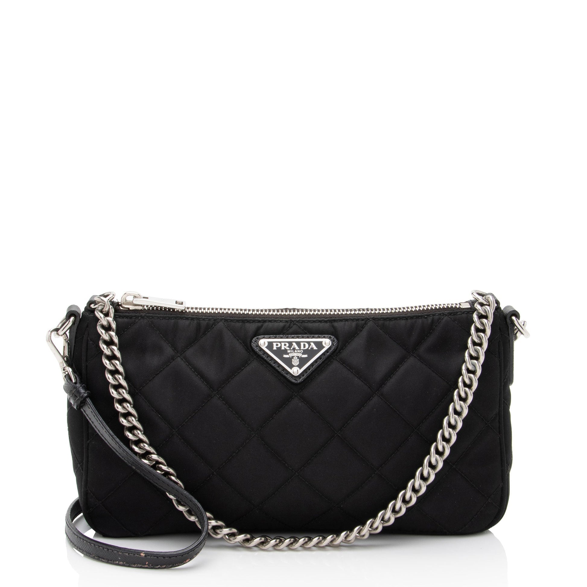 Prada Tessuto Impuntu Crossbody Quilted Crossbody Bag