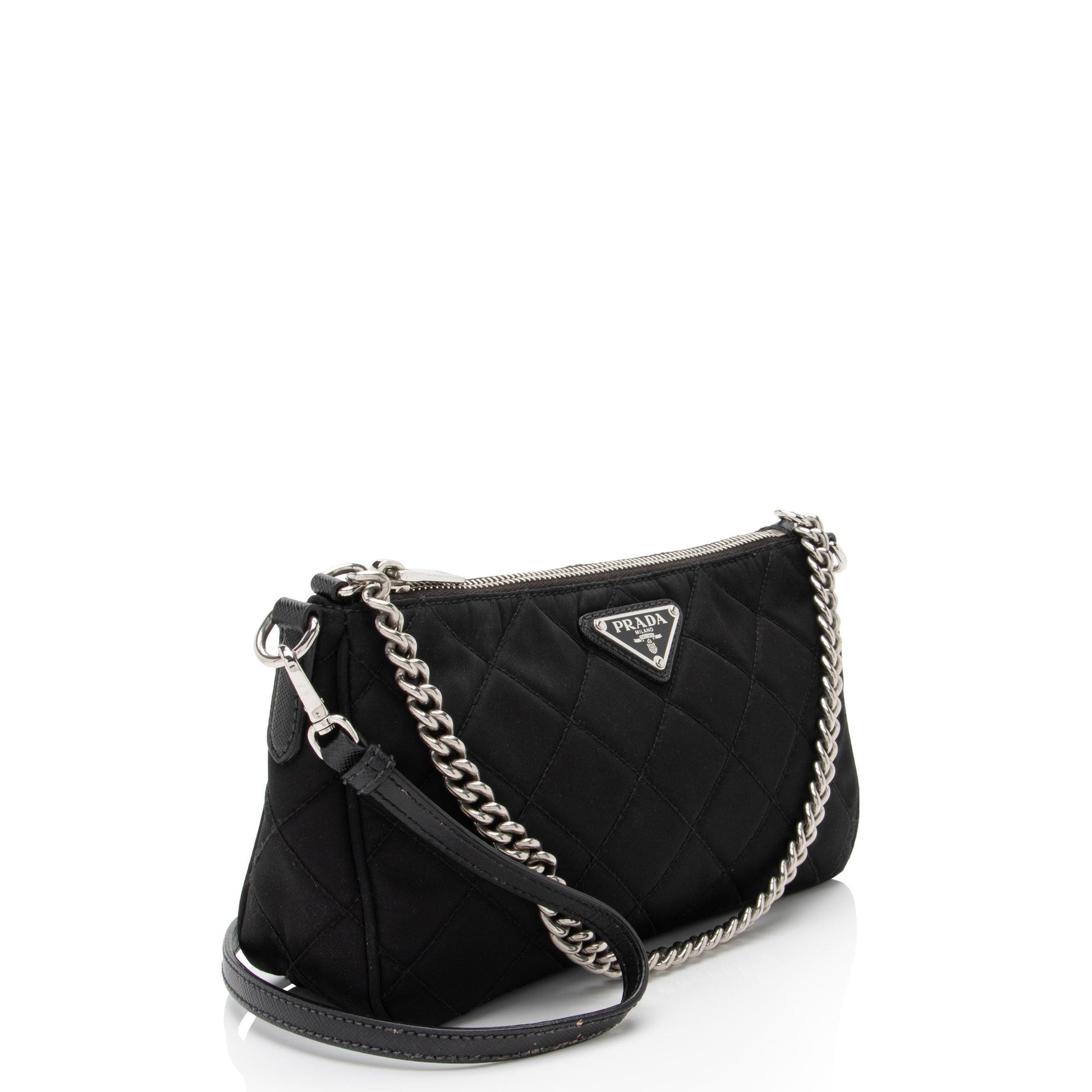 Prada Tessuto Impuntu Crossbody Quilted Crossbody Bag