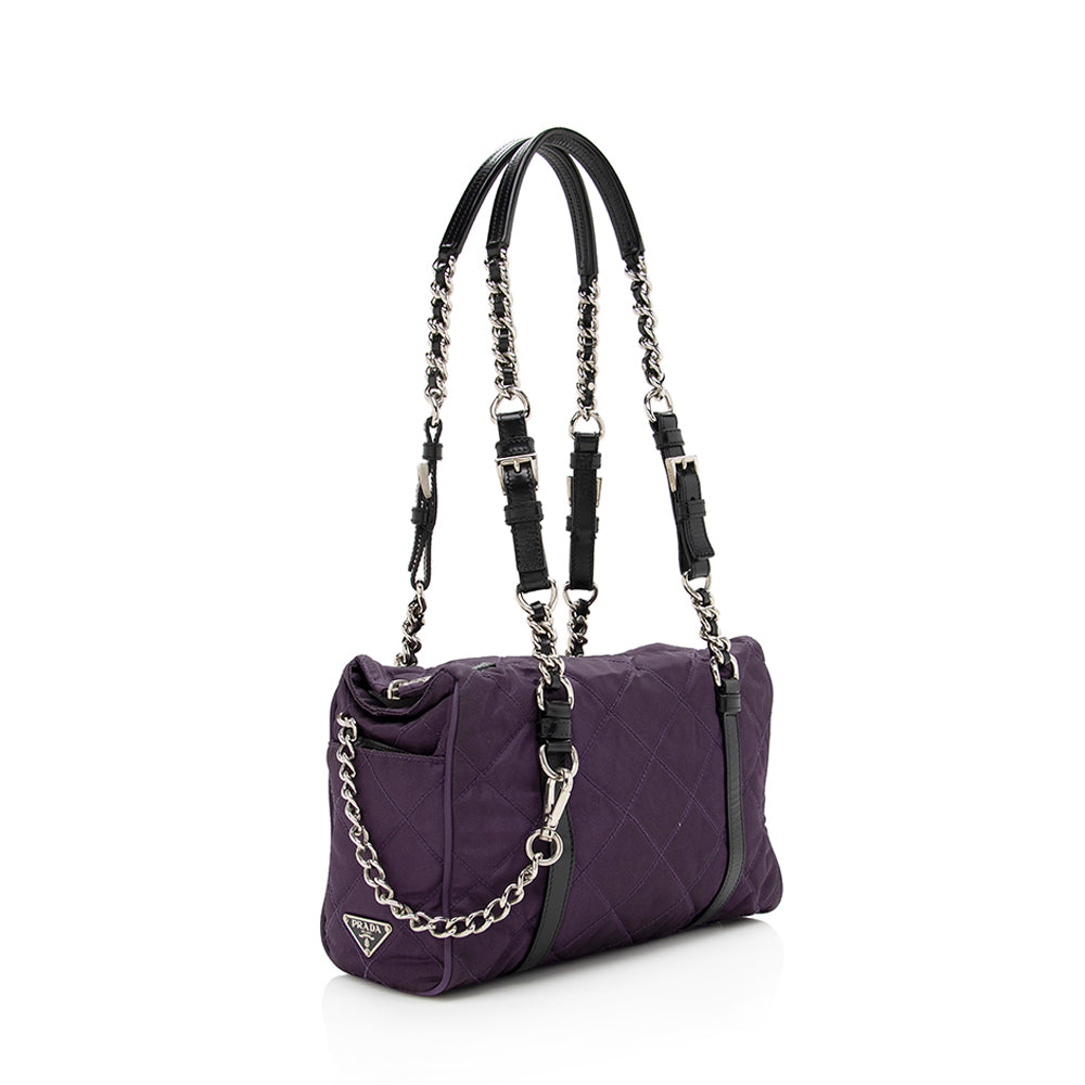 Prada Tessuto Shoulder Bag Shf Quilted