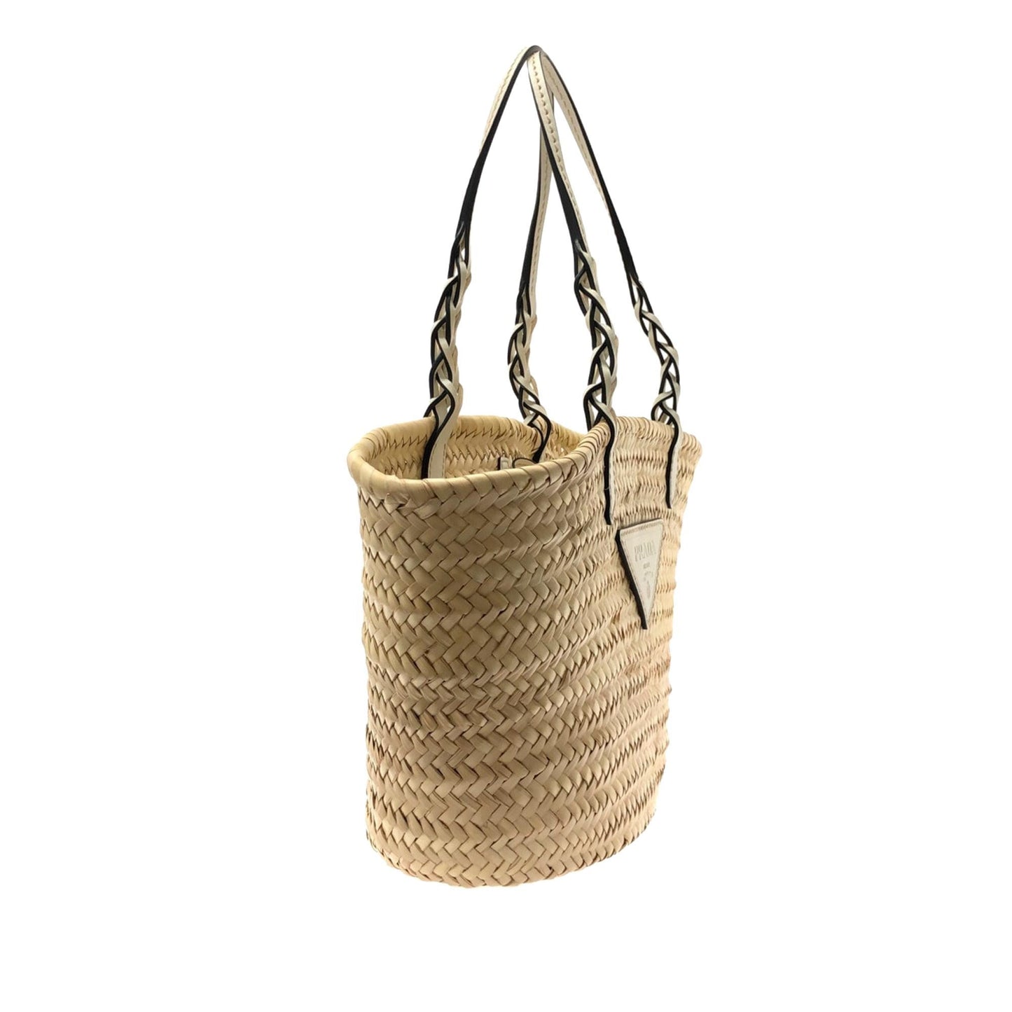 Prada Tote Shg V4Nvqy Raffia Basket Tote Bag